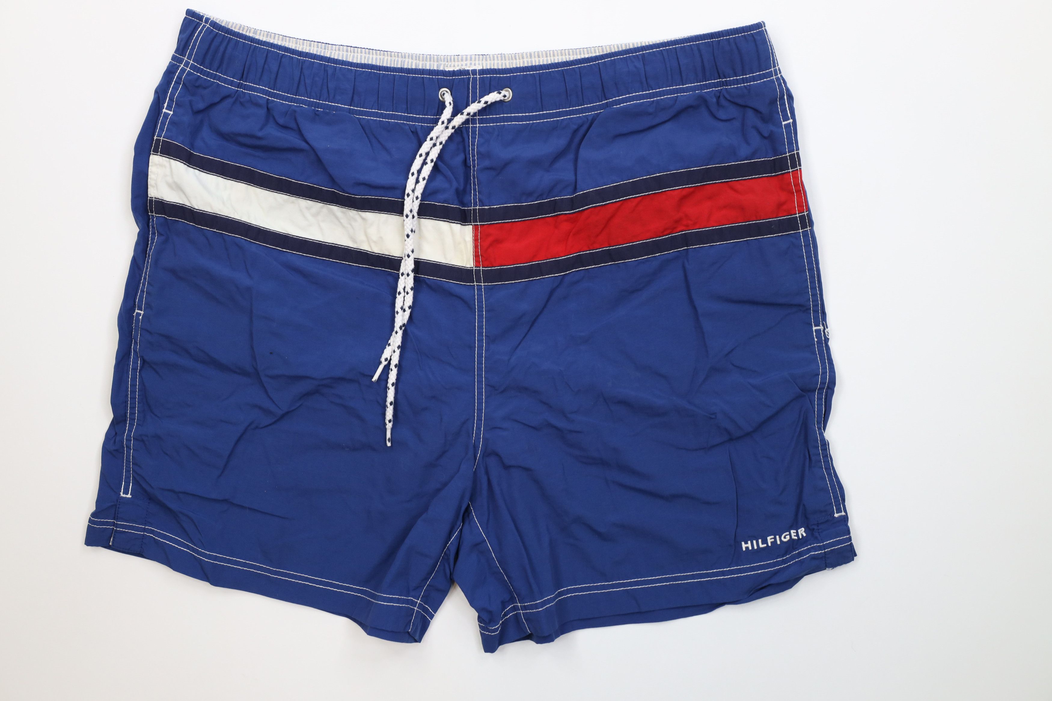 Tommy Hilfiger Vintage Y2K Tommy Hilfiger Lined Beach Shorts Swim Trunks Size US 36 / EU 52 - 1 Thumbnail