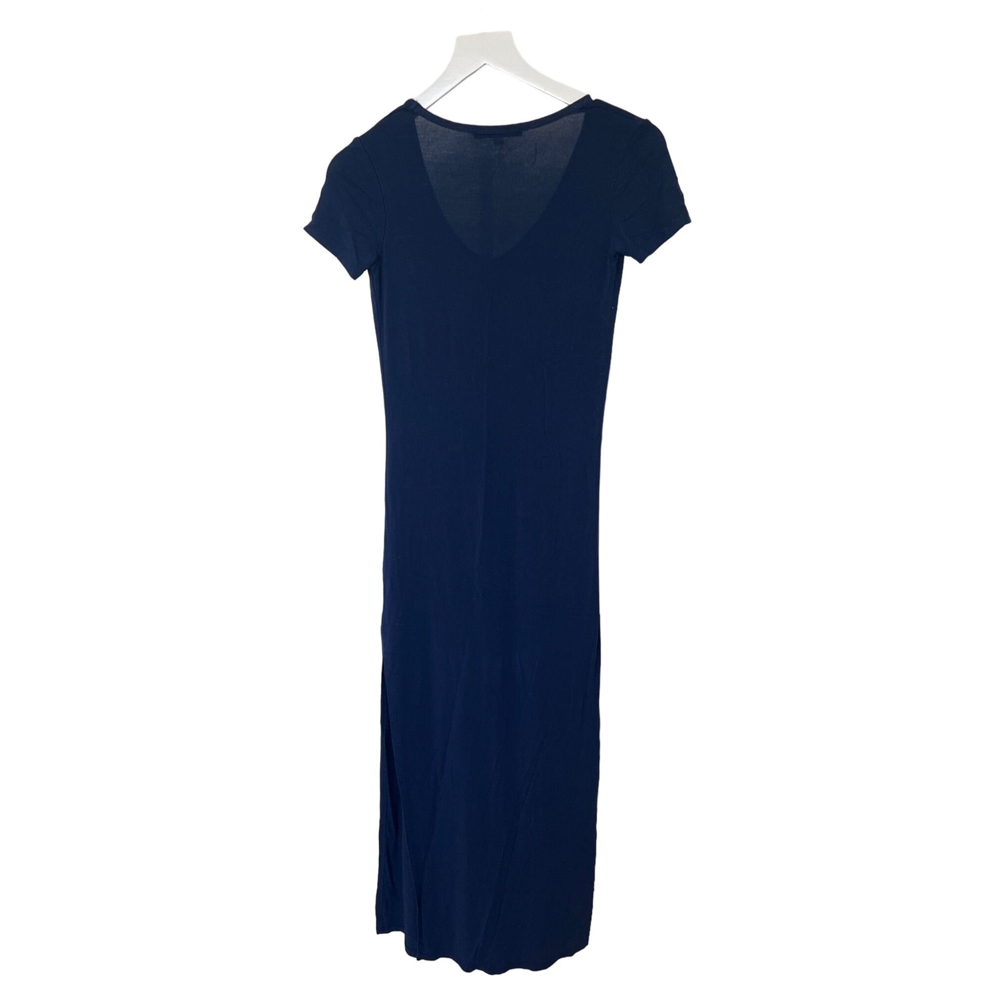 Other Velvet Torch Navy V-Neck Maxi Dress Size S / US 4 / IT 40 - 3 Thumbnail