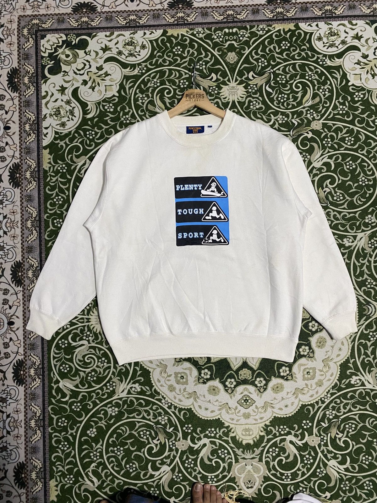 Vintage Vintage Plenty Tough Sport Usa Sweatshirt Pullover Biglogo Size US L / EU 52-54 / 3 - 1 Thumbnail