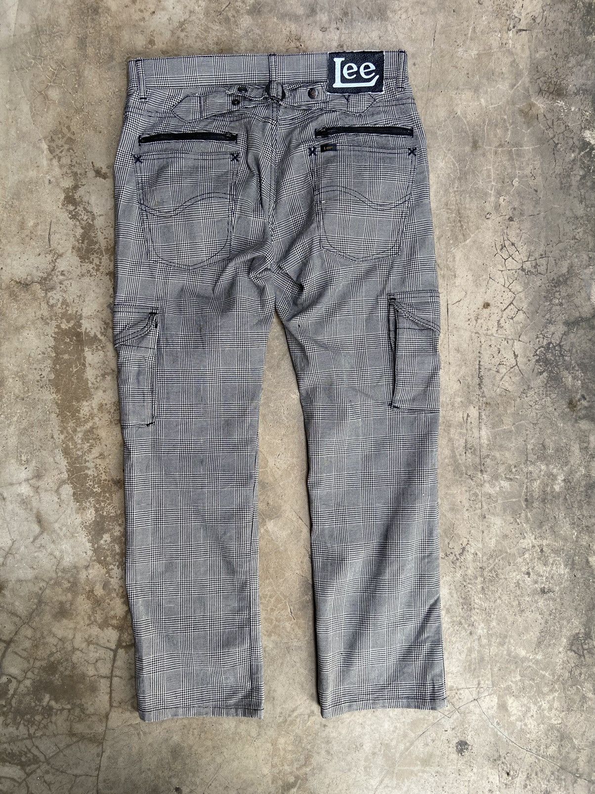 Beauty Beast 🔥 Lee Riders cargo pants punk plaid if six was nine Size US 33 - 1 Thumbnail