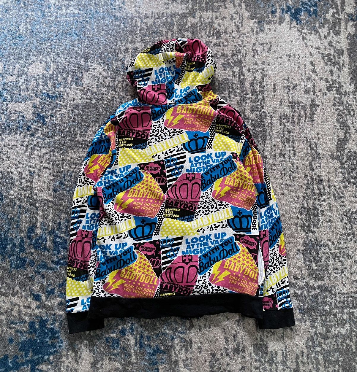 Hysteric Glamour Japanes Baby Doll Multicollor Zip Hoodie Size US L / EU 52-54 / 3 - 2 Thumbnail
