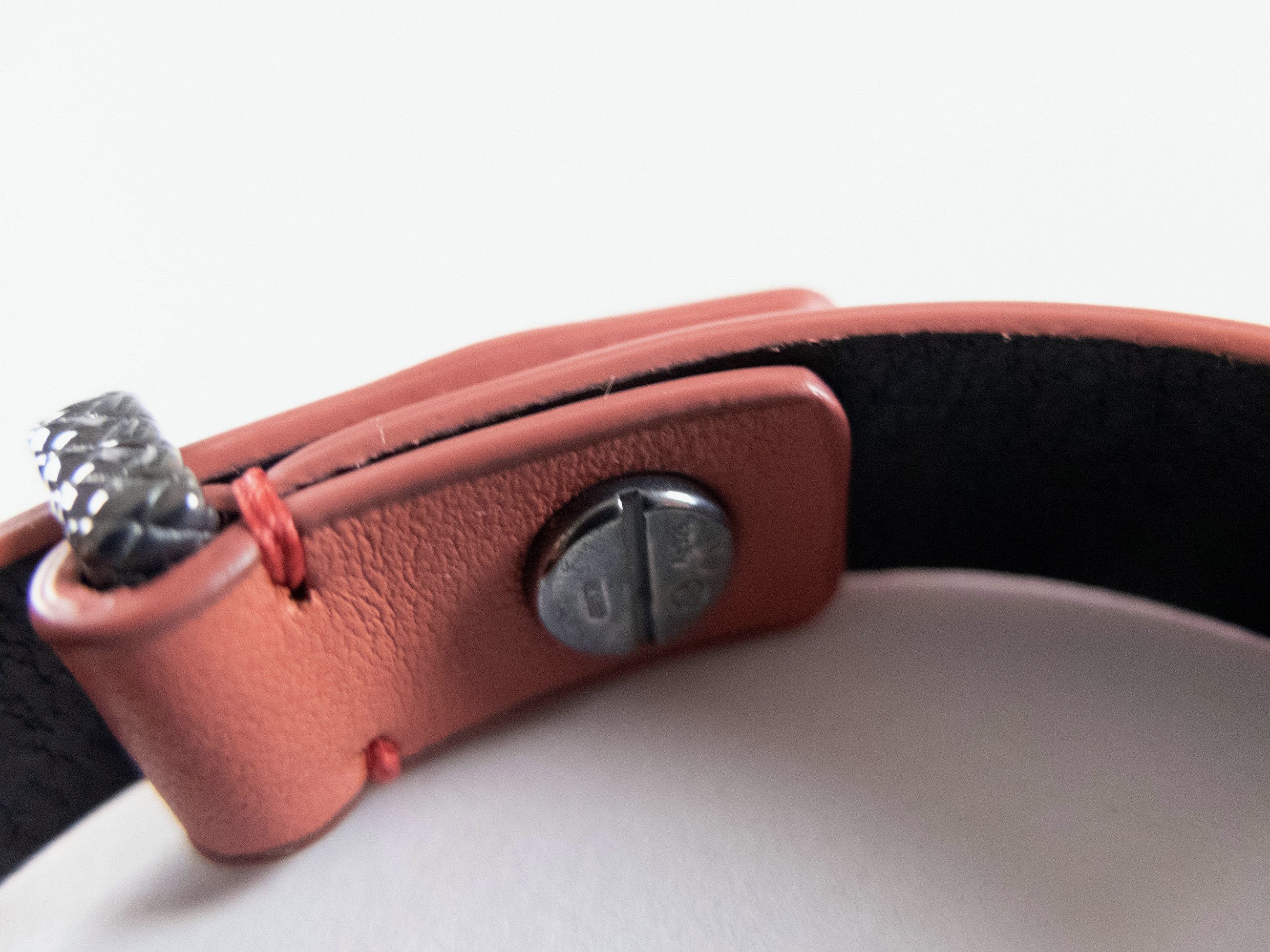 Bottega Veneta BOTTEGA VENETA pink leather Sterling silver bracelet Medium Size ONE SIZE - 5 Thumbnail