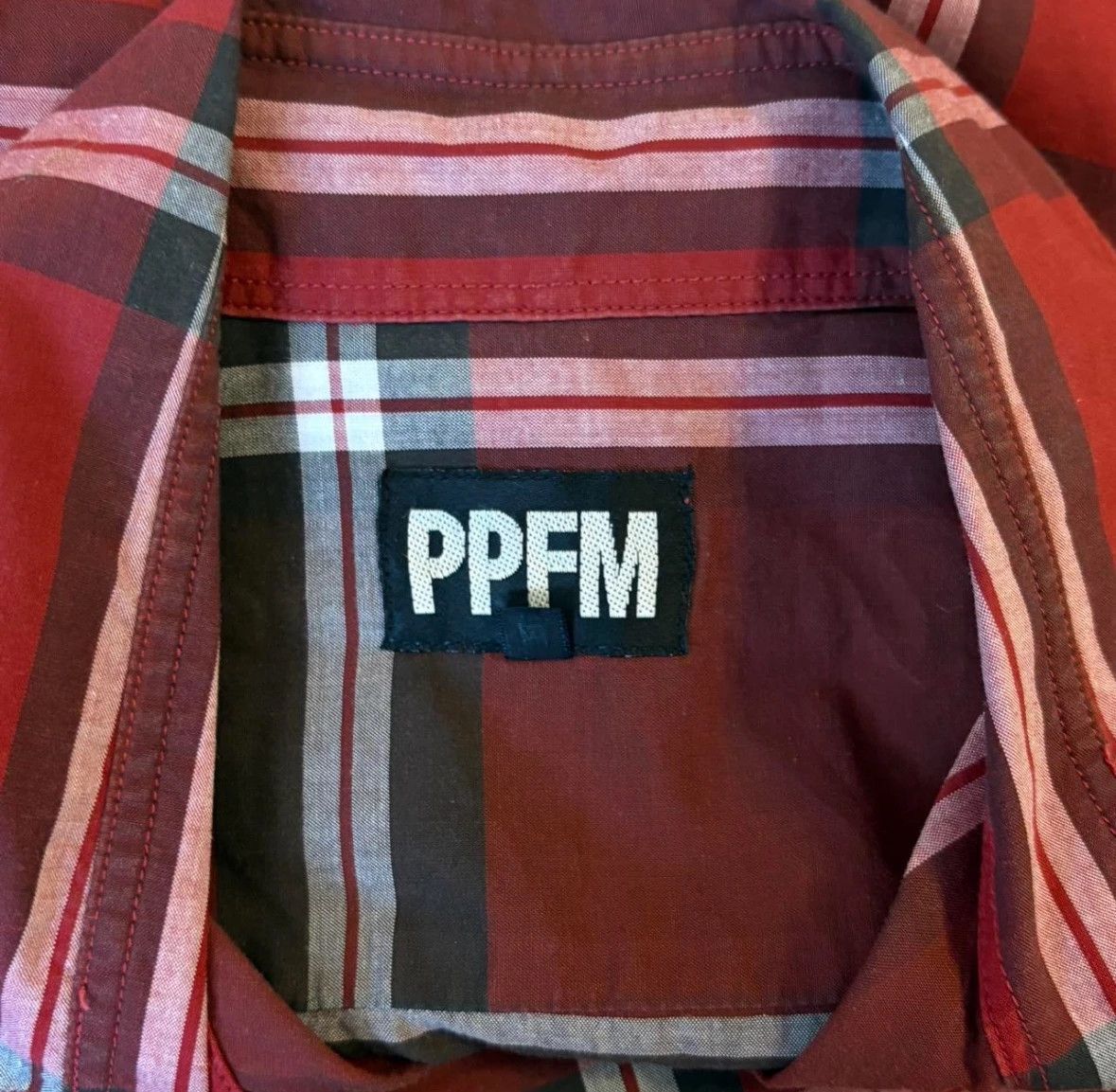 PPFM PPFM red check pattern ‘Rock N Roll’ T-shirt Size US S / EU 44-46 / 1 - 3 Thumbnail