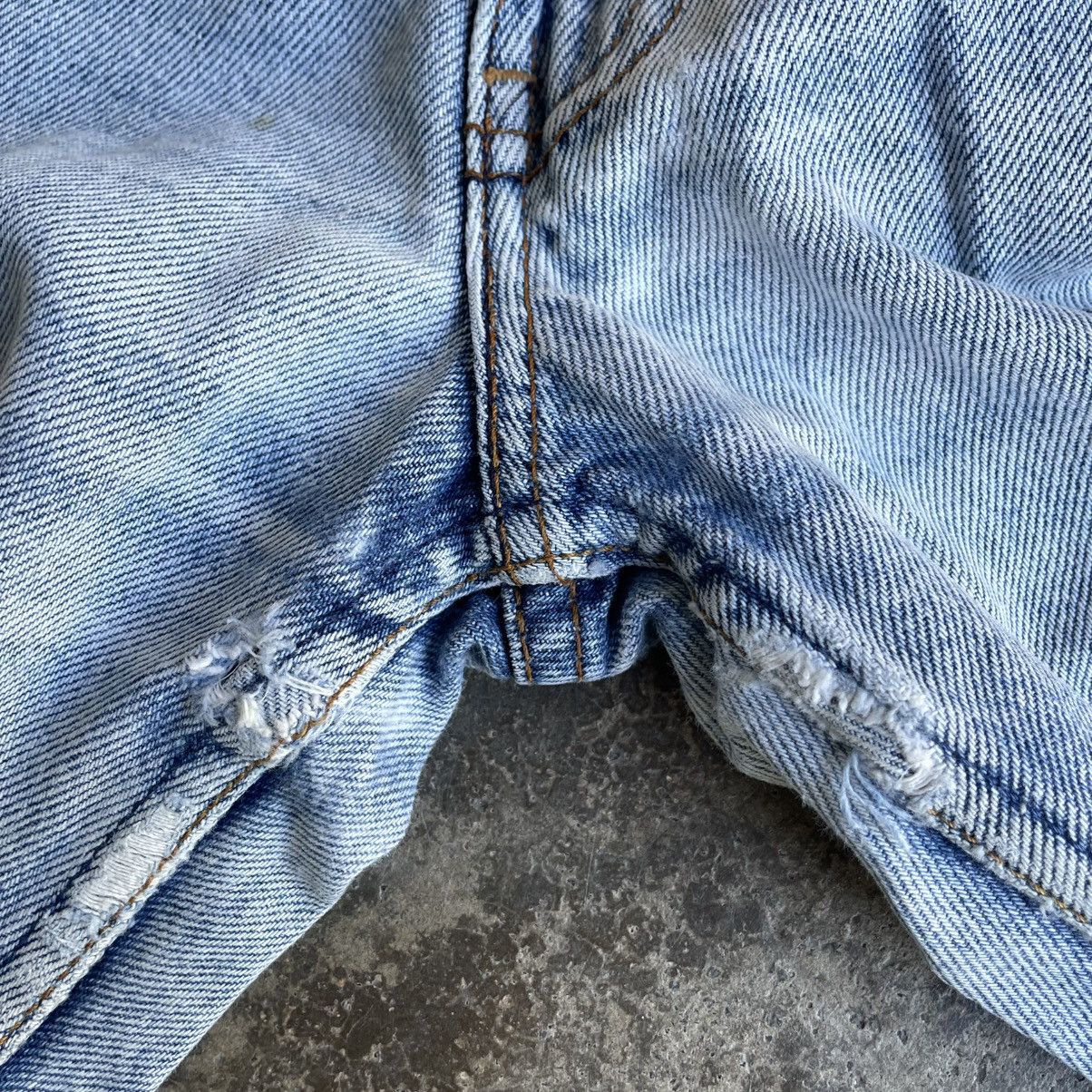 Levi's Vintage Clothing 🔥Vintage Levis Stoned Washed Ripped Distress Dirty Jeans Size US 30 / EU 46 - 13 Thumbnail