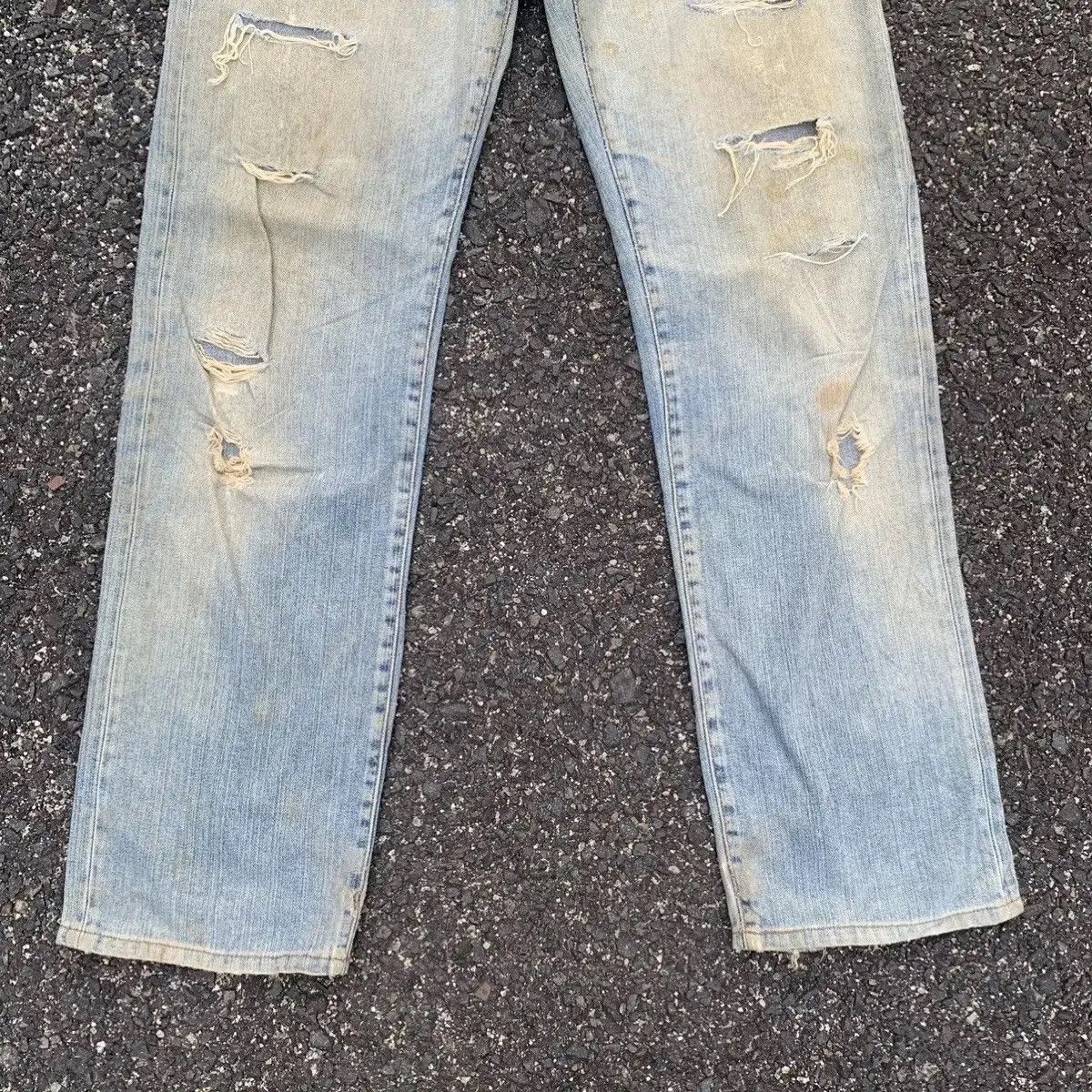 Vintage ‼️ SUPER RIPPED‼️ Vtg Maverick By Blue Bell Jean 31x32 Pants Size US 31 - 4 Thumbnail