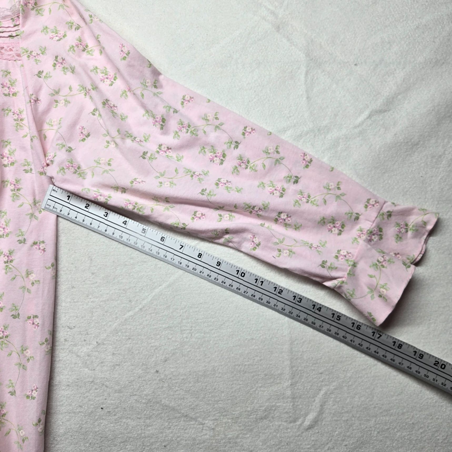 Vintage VINTAGE Bobbie Brooks Pink Flowers Floral Nightgown Shirt Long Sleeve Adult Women's 2XL Size XXL / US 16-18 / IT 52-54 - 5 Thumbnail