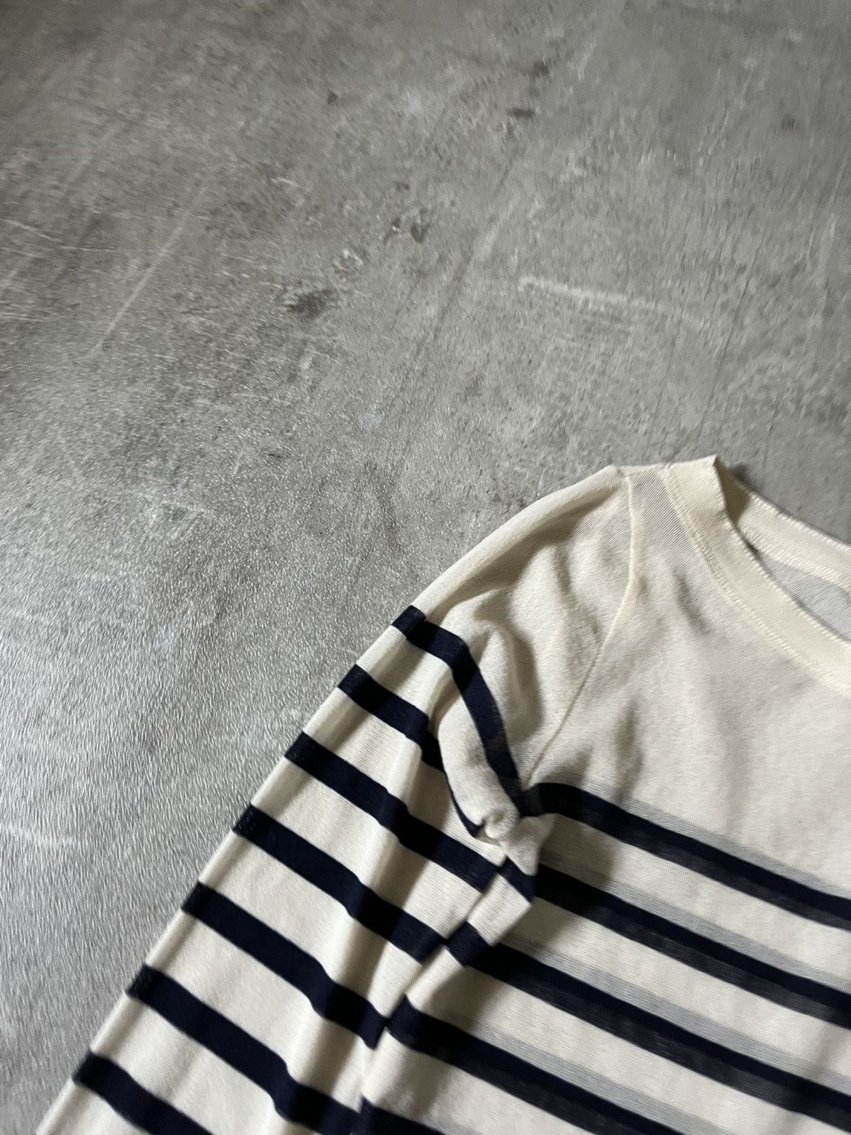Jean Paul Gaultier Vintage Jean Paul Gaultier striped mesh top 90s Size S / US 4 / IT 40 - 6 Thumbnail