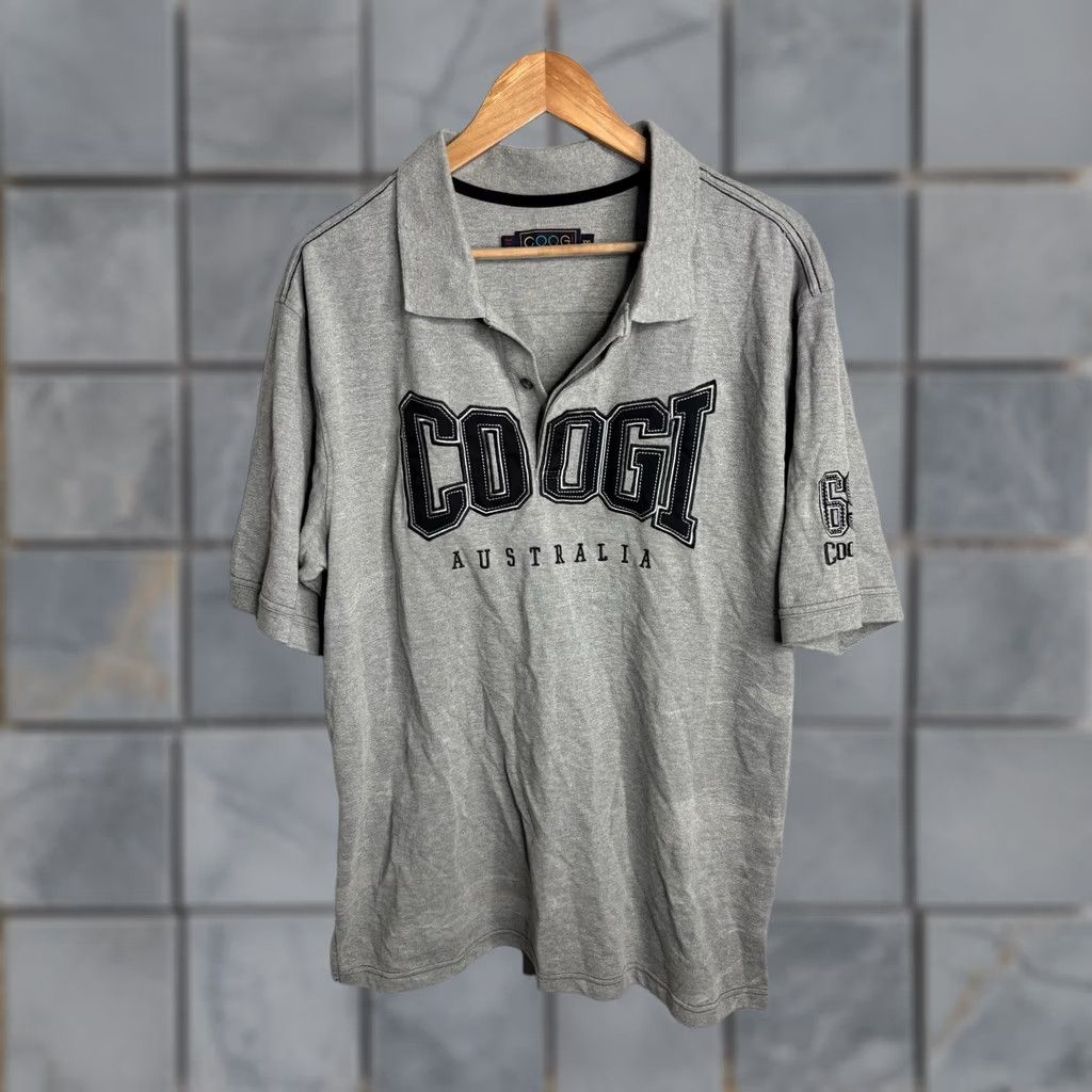Coogi COOGI Polo Shirt 2XL Mens Gray Embroidered Logo Australia Graphic Knit Short Sleeve Collared Shirt Size US XXL / EU 58 / 5 - 1 Thumbnail