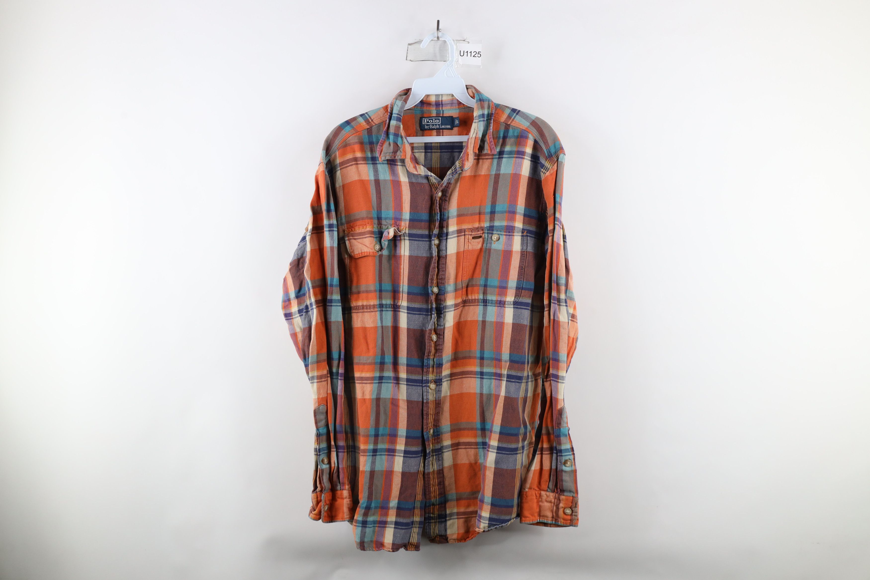 Polo Ralph Lauren Vintage 90s Ralph Lauren Madras Plaid Flannel Button Shirt Size US L / EU 52-54 / 3 - 1 Thumbnail