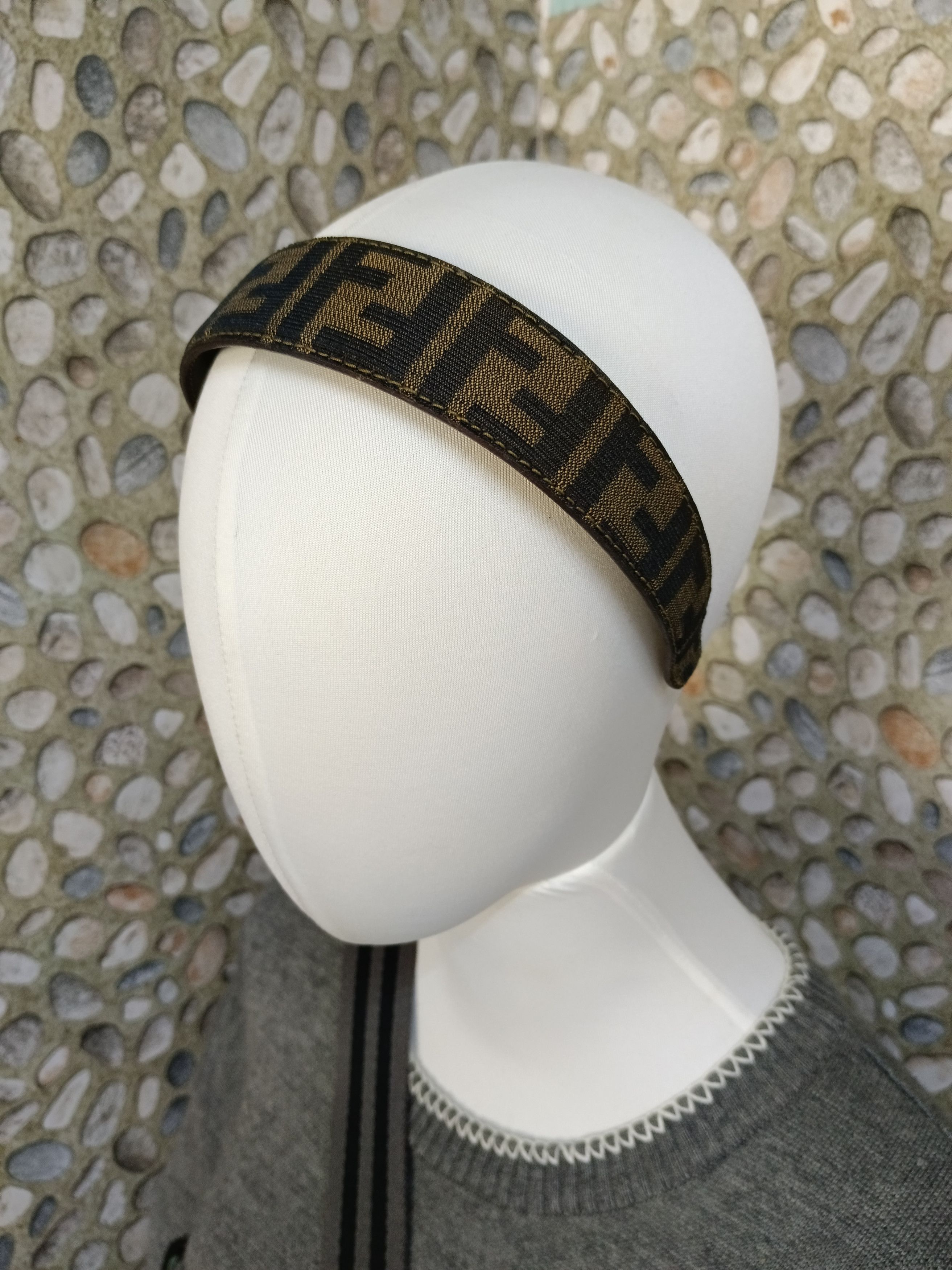 Fendi VINTAGE FENDI FF MONOGRAM ZUCCA HEADBAND Size ONE SIZE - 7 Thumbnail