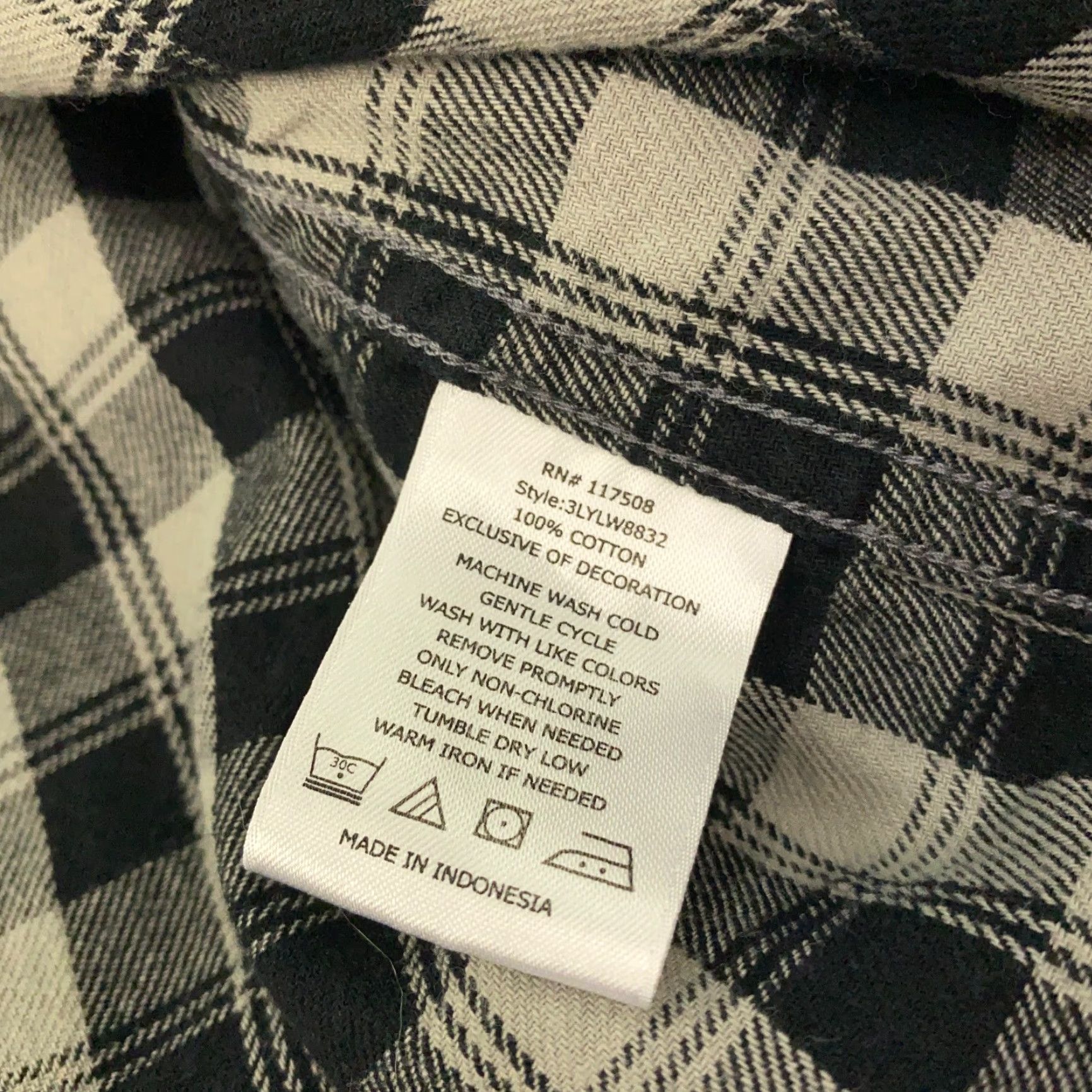 Levi's Levis Pearl Snap Shirt Mens M Black Plaid Western Long Sleeve Shirt Size US M / EU 48-50 / 2 - 7 Thumbnail