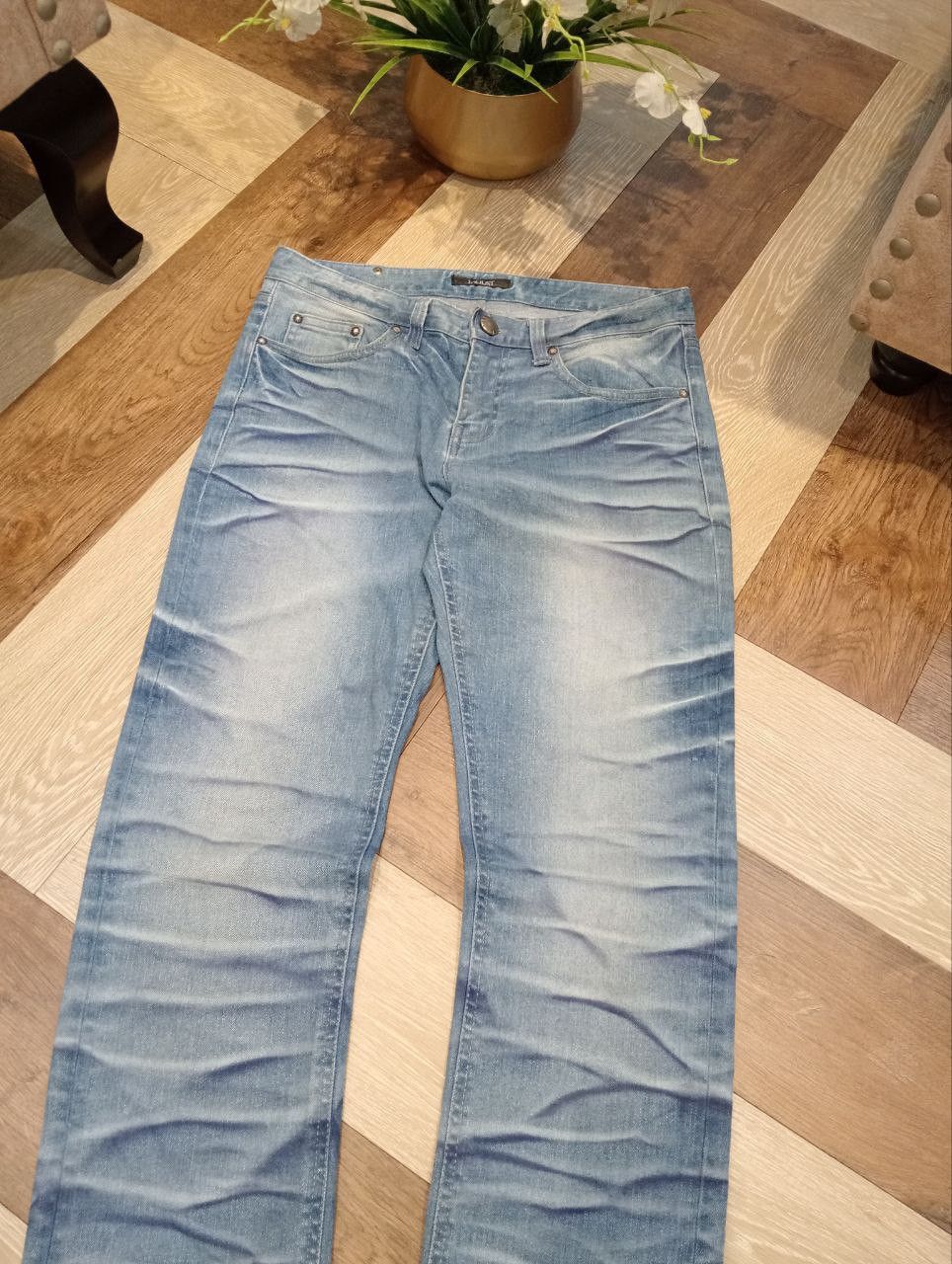 LAGUST BLUE WASHED STRETCH DENIM JEANS