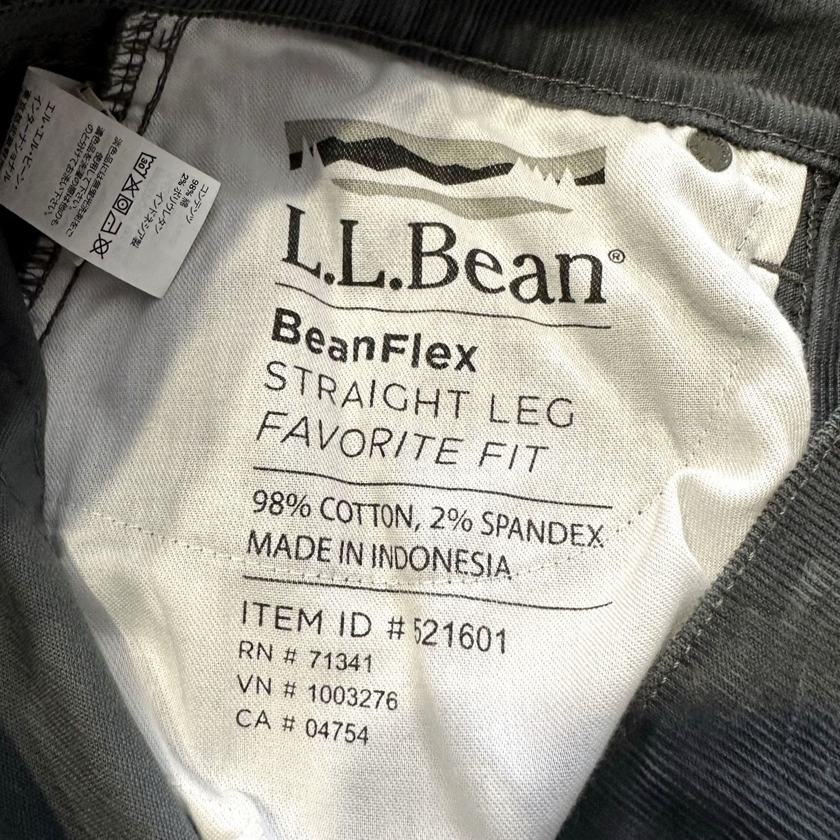 Vintage L.L. Bean Pants Womens 6P 28x27 Corduroy Straight Leg Mid Rise BeanFlex Stretch Pants Clothing Womens 6P Gray Corduroy Straight Rise 28x27 Stretch Size 28" / US 6 / IT 42 - 6 Thumbnail