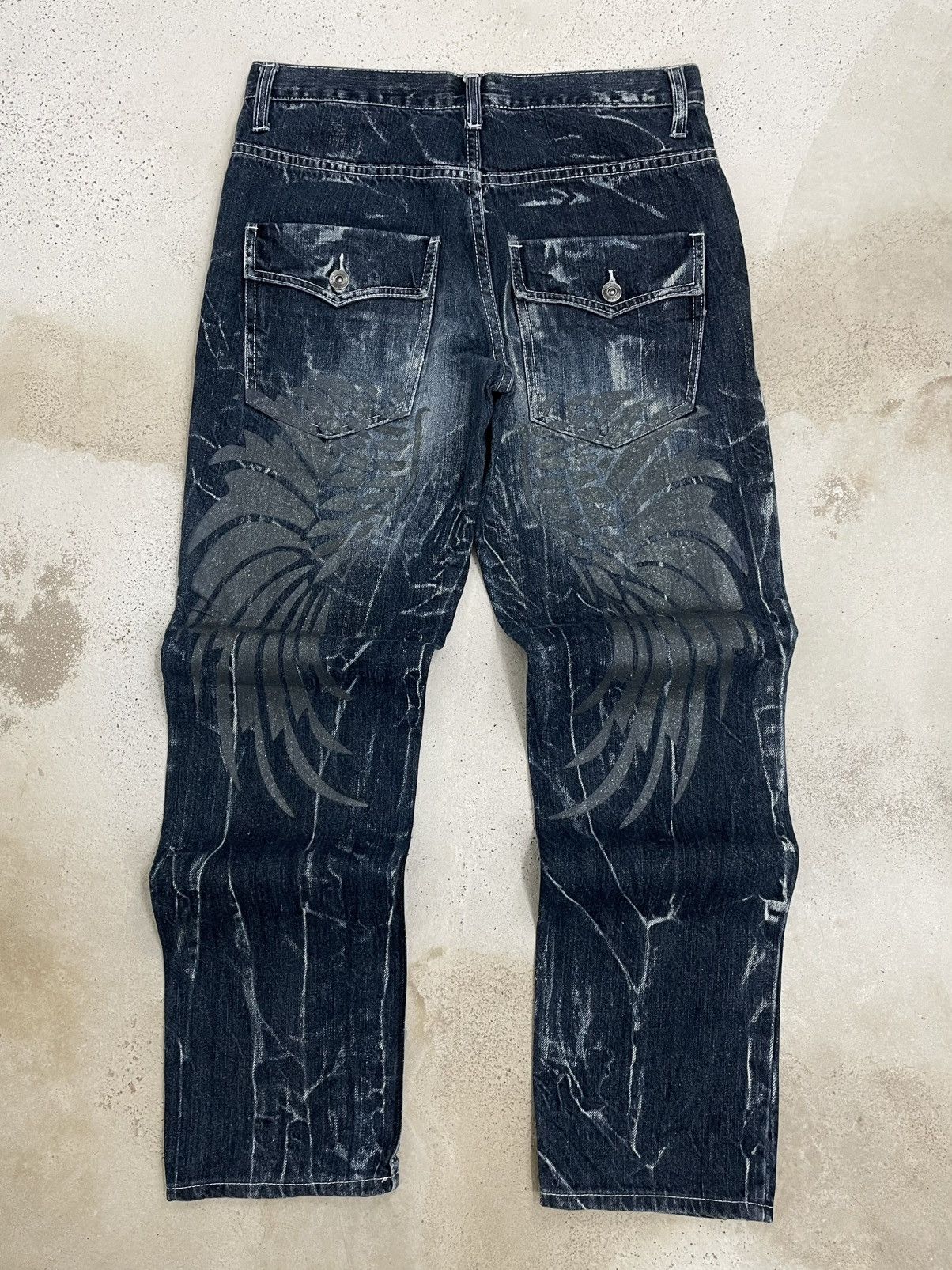 Hysteric Glamour Vintage 90’s Japan Nylaus Clothing Wing Distressed Denim Size US 29 - 7 Thumbnail