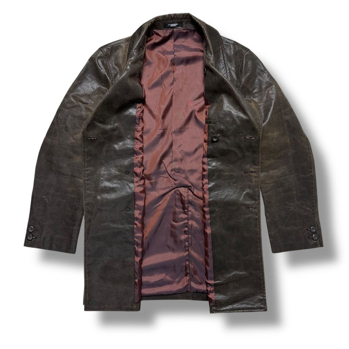 Tornado Mart Tornado Mart Sheep Leather Trench Coat Jacket Size US XL / EU 56 / 4 - 5 Thumbnail