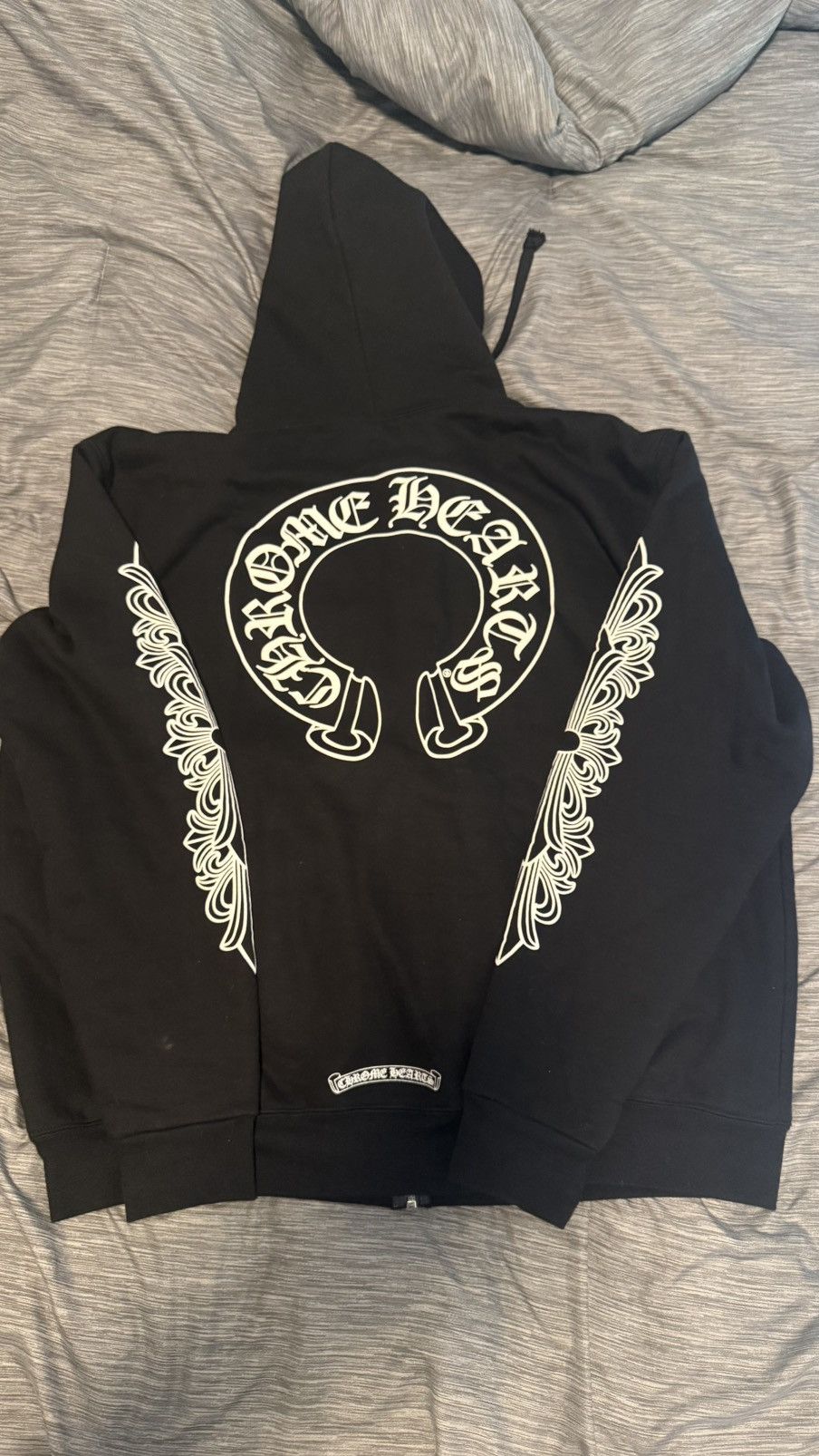 Chrome Hearts CHROME HEARTS THERMAL HOODIE ZIP UP BLACK XL Size US XL / EU 56 / 4 - 2 Thumbnail