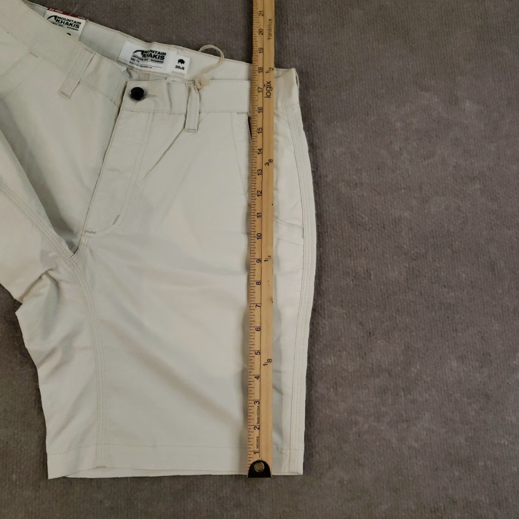 Mountain Khakis Mountain Khakis Shorts Mens Size 30 Oatmeal Stretch Poplin Slim Fit 8" Inseam K8 Size US 30 / EU 46 - 4 Thumbnail