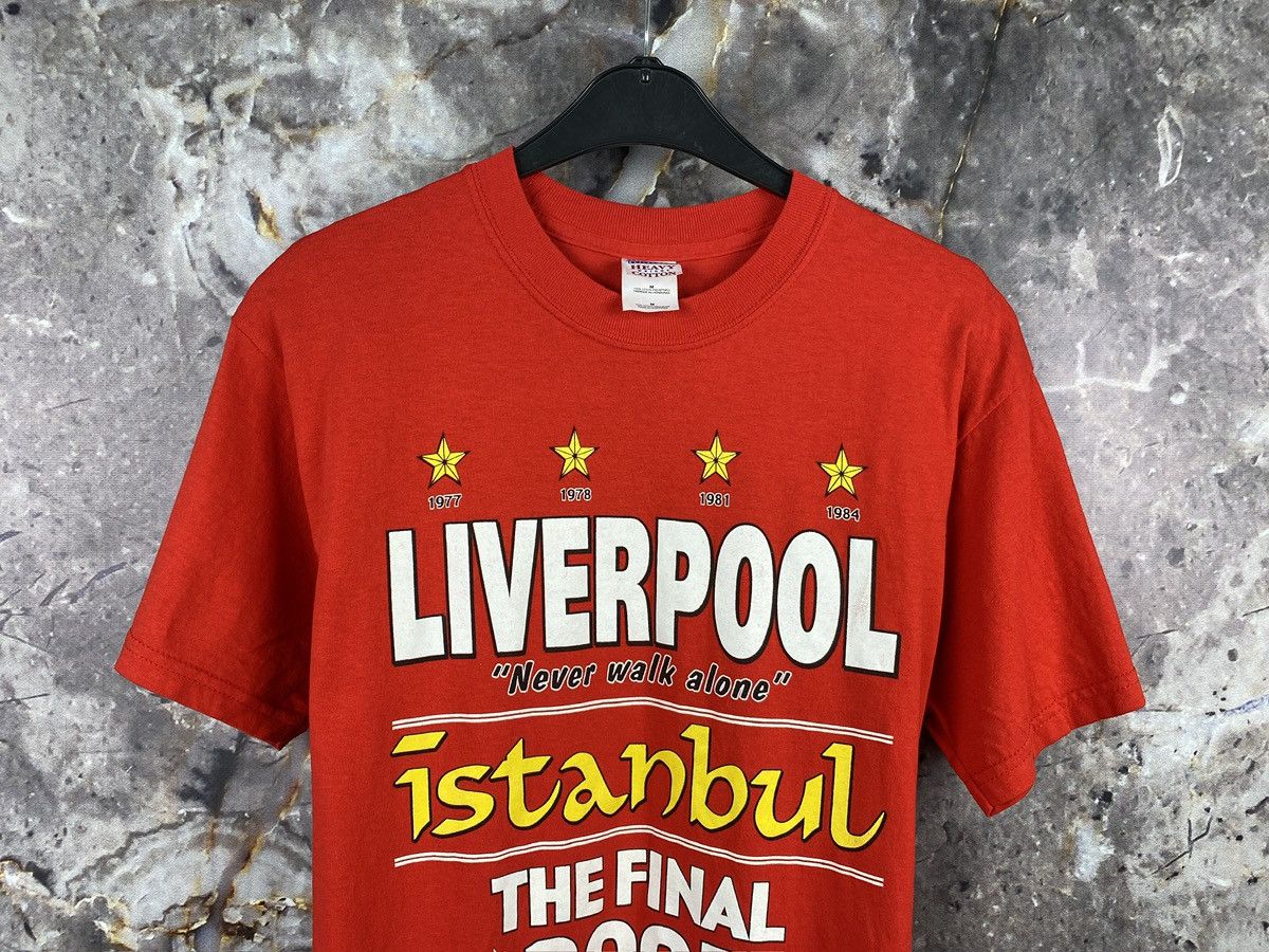 Vintage Soccer T-Shirt Liverpool Milan Final Istanbul 2005 Football Size US M / EU 48-50 / 2 - 2 Thumbnail