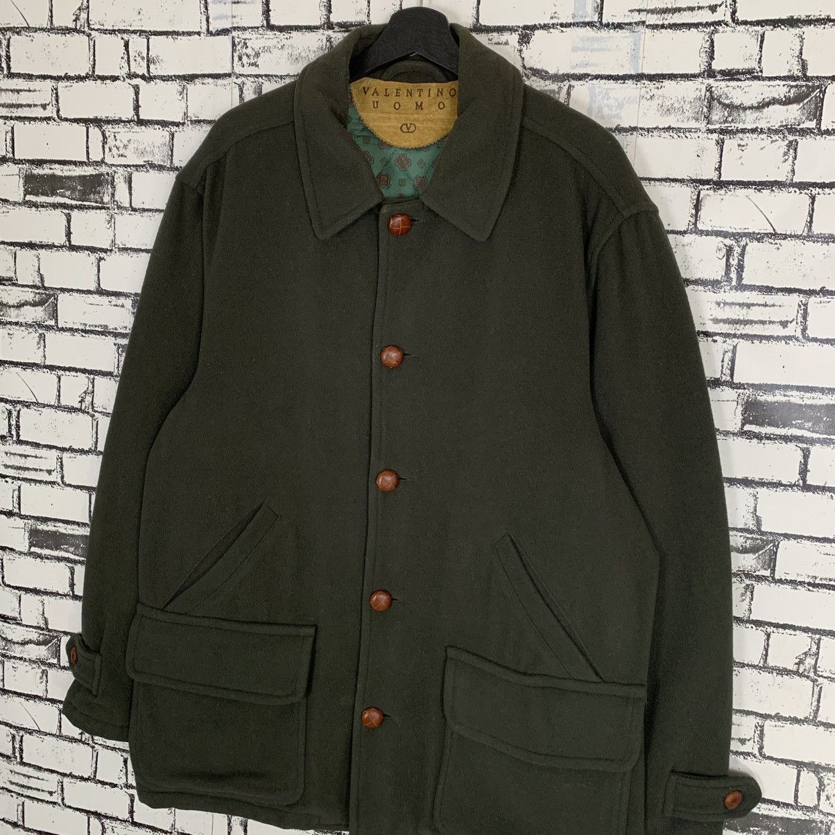 Designer × Valentino × Vintage Vintage Valentino Uomo Wool Coat Jacket Men Size 48 Size 48S - 2 Thumbnail