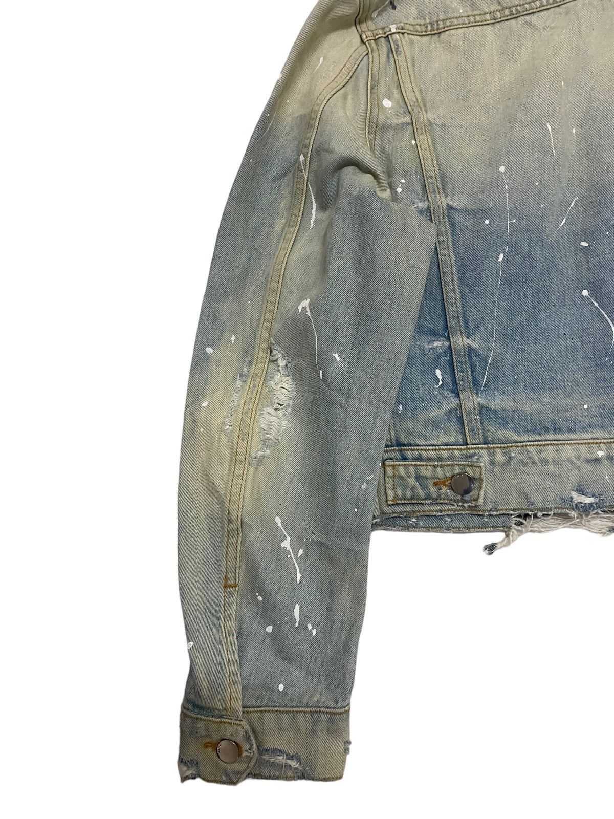 Amiri Amiri Destroy Trucker Denim Jacket Size US M / EU 48-50 / 2 - 8 Thumbnail