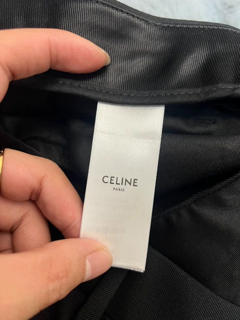 Celine Celine 19 Spring/Summer Black Wool Trousers 2503-Nextarrow Size US 44 / EU 60 - 4 Thumbnail