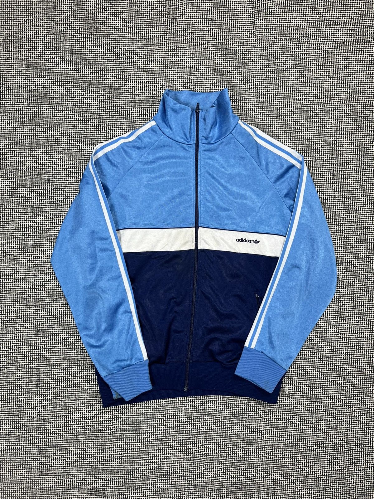 Adidas × Vintage 70s adidas zip track jacket three stripes blokecore Size US M / EU 48-50 / 2 - 2 Thumbnail