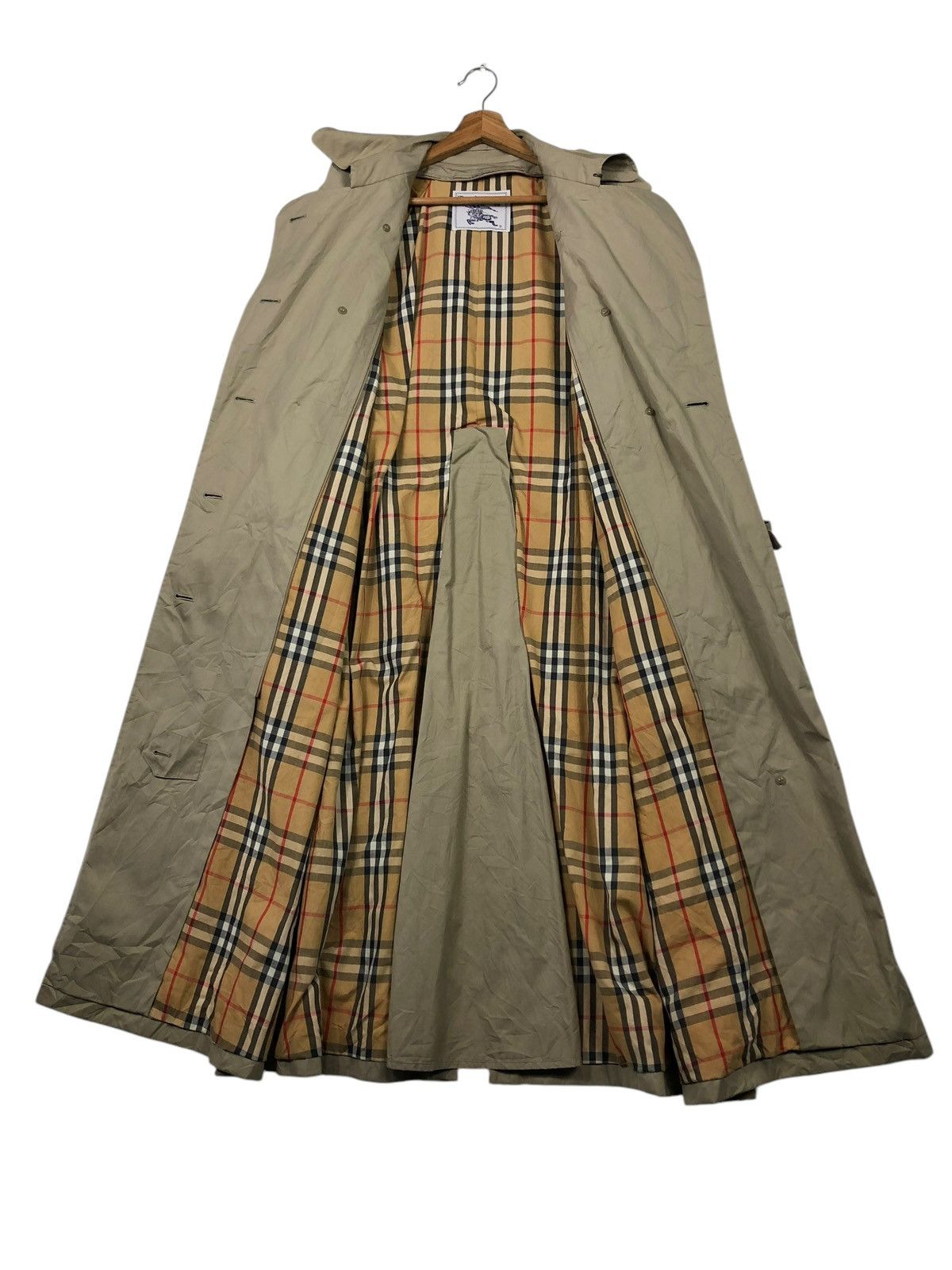 Burberry 🔥VINTAGE LONG JACKET TRENCH COAT BURBERRYS NOVA CHECK Size US M / EU 48-50 / 2 - 13 Thumbnail