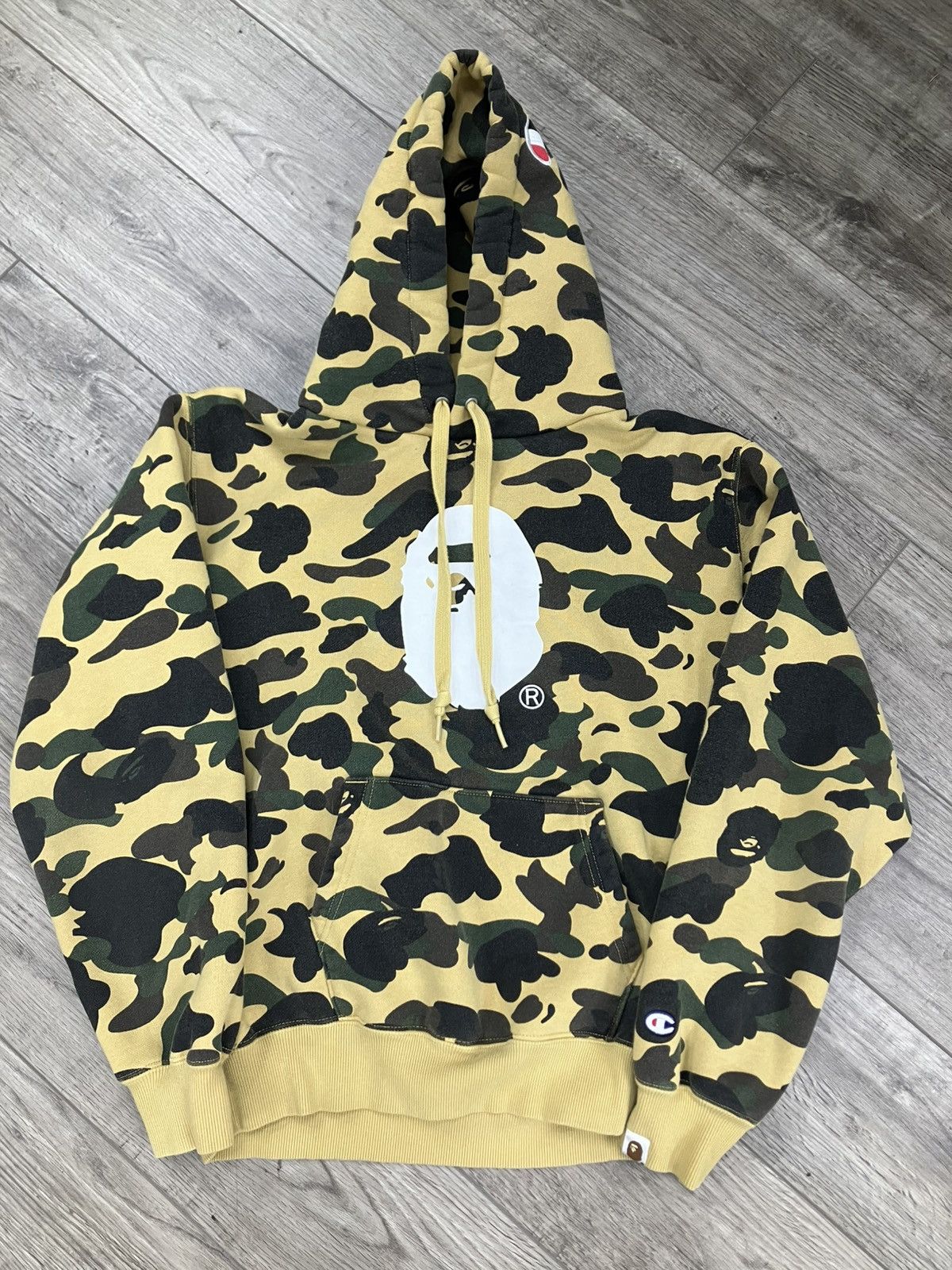 BAPE champion 1stカモ　トレーナー Bape × Champion | Grailed