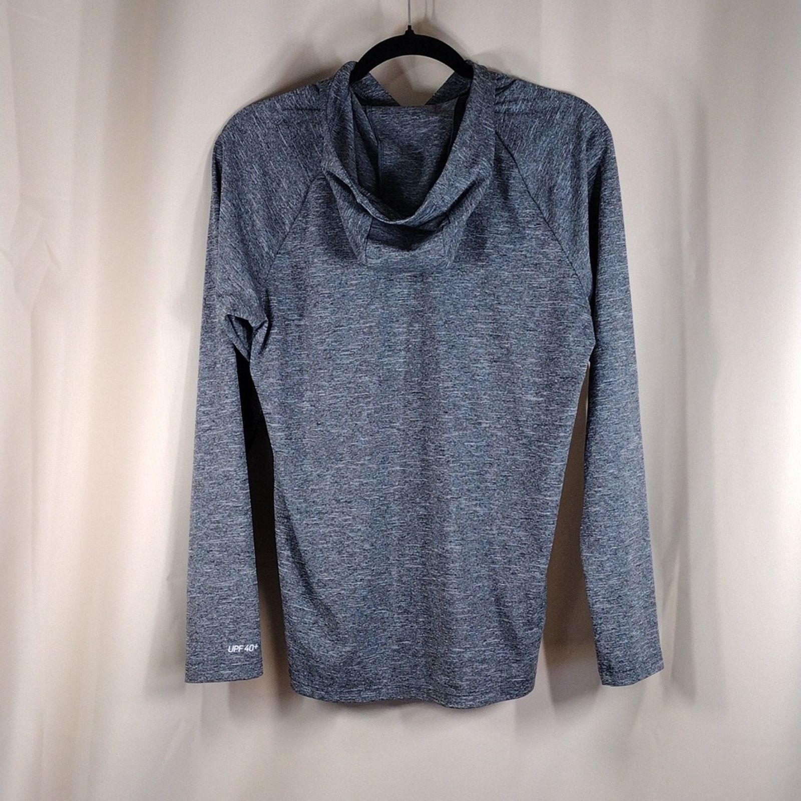 Nike Nike Men's Dri-FIT UPF 40+ Heathered Long Sleeve Grey Hoodie Size US S / EU 44-46 / 1 - 2 Thumbnail