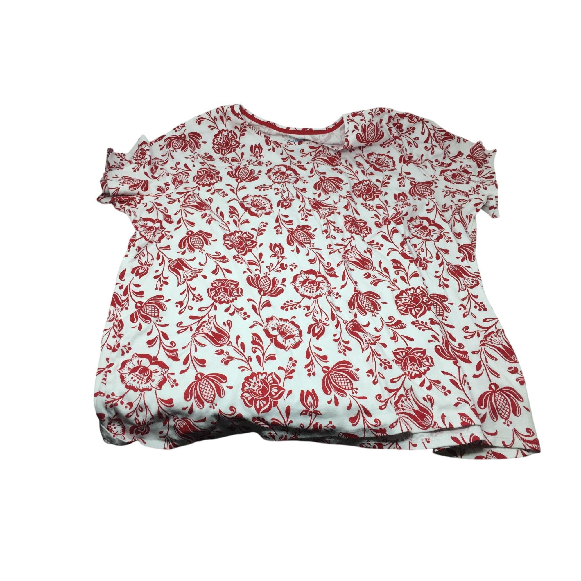 Croft & Barrow Croft & Barrow The Classic Tee Womens Size 3X (Red and white Size 3XL / US 20-22 - 1 Thumbnail