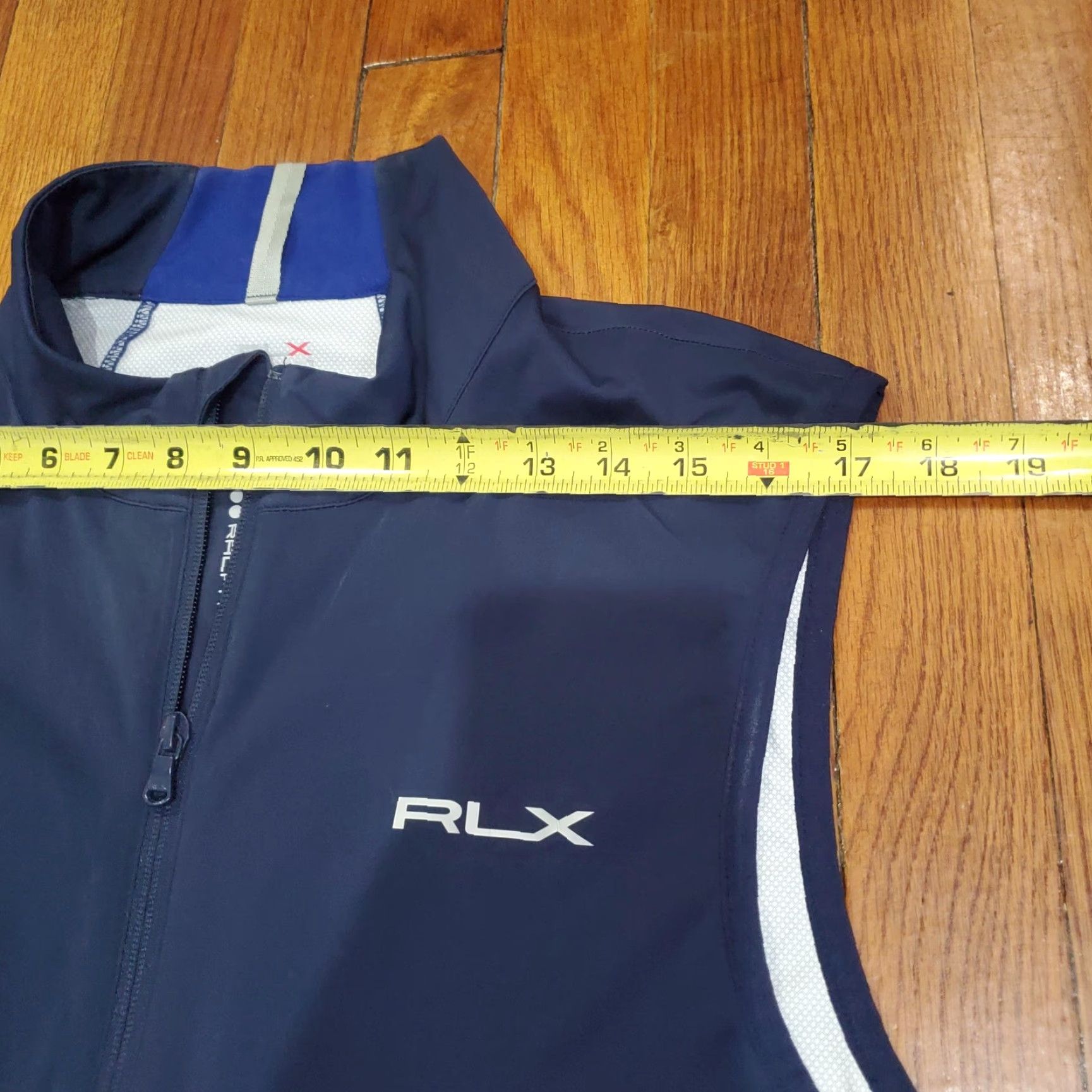RLX Ralph Lauren RLX Ralph Lauren Vest Mens Medium Blue Softshell Windbreaker Full Zip Golf Casual Size US M / EU 48-50 / 2 - 7 Thumbnail