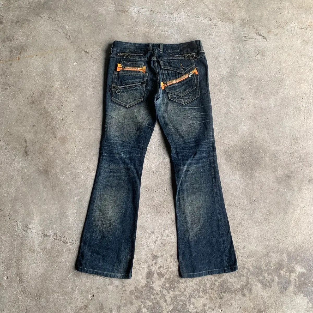 semanticdesign ‼️ SICKS ‼️ SEMATIC DESIGN W33 L32 JEANS FLARE DENIM PANTS Size US 33 - 10 Thumbnail