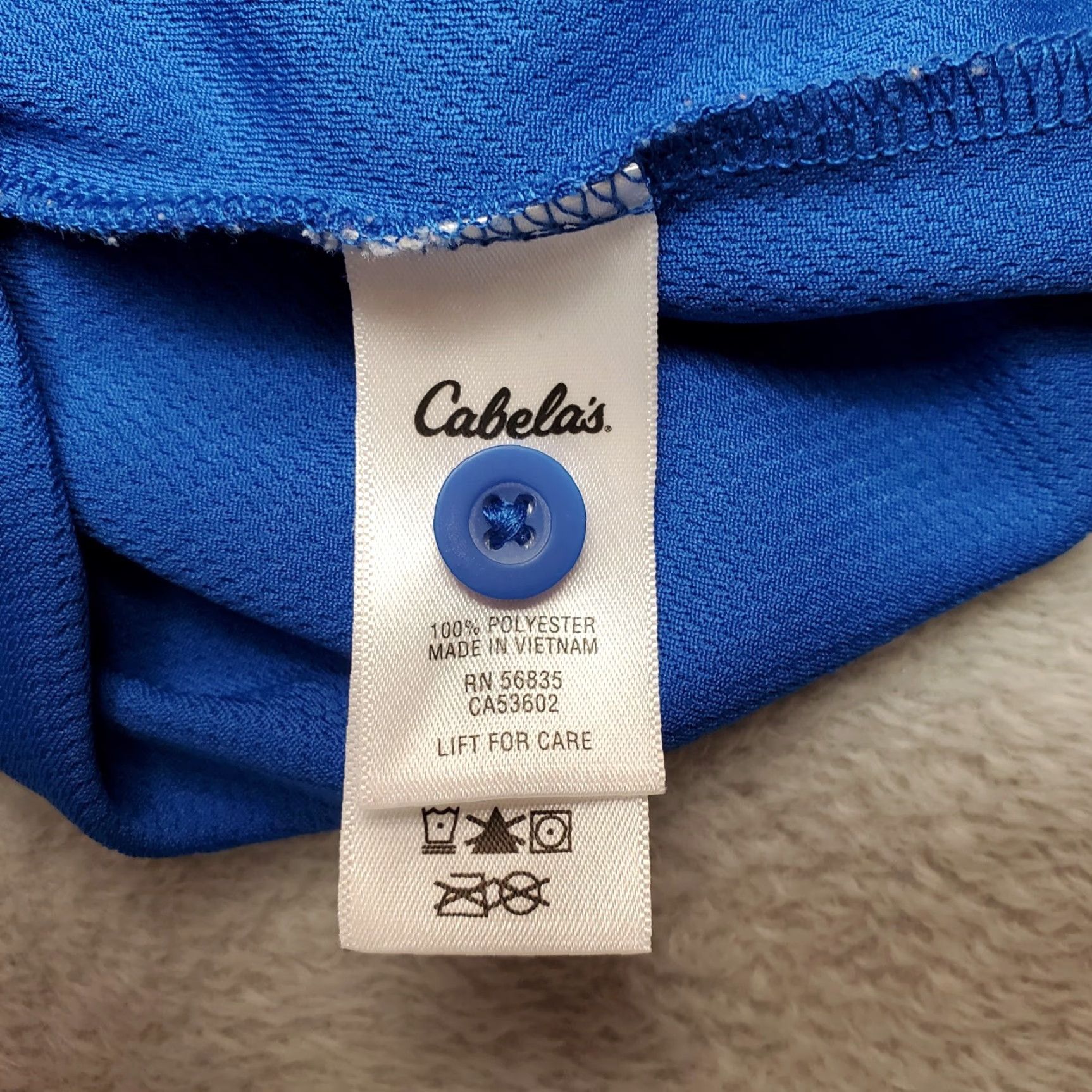 Vintage Cabela's Shirt Mens XL Blue Performance Short Sleeve Outdoor Golf Casual Polo Size US XL / EU 56 / 4 - 7 Thumbnail