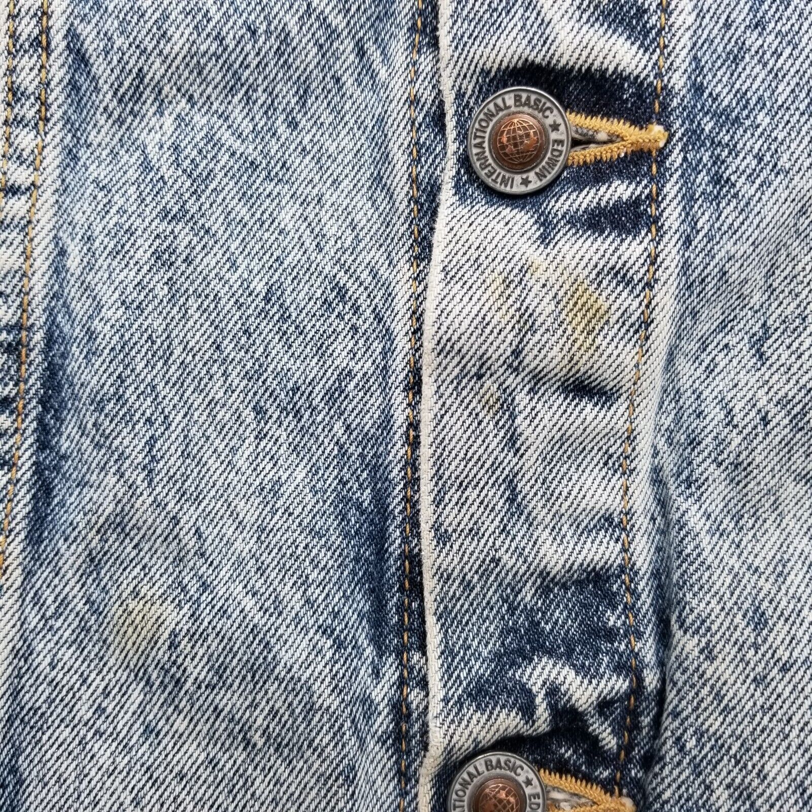 Other Edwin Jean Jacket Womens Large Blue Denim Pockets Stones Size L / US 10 / IT 46 - 6 Thumbnail