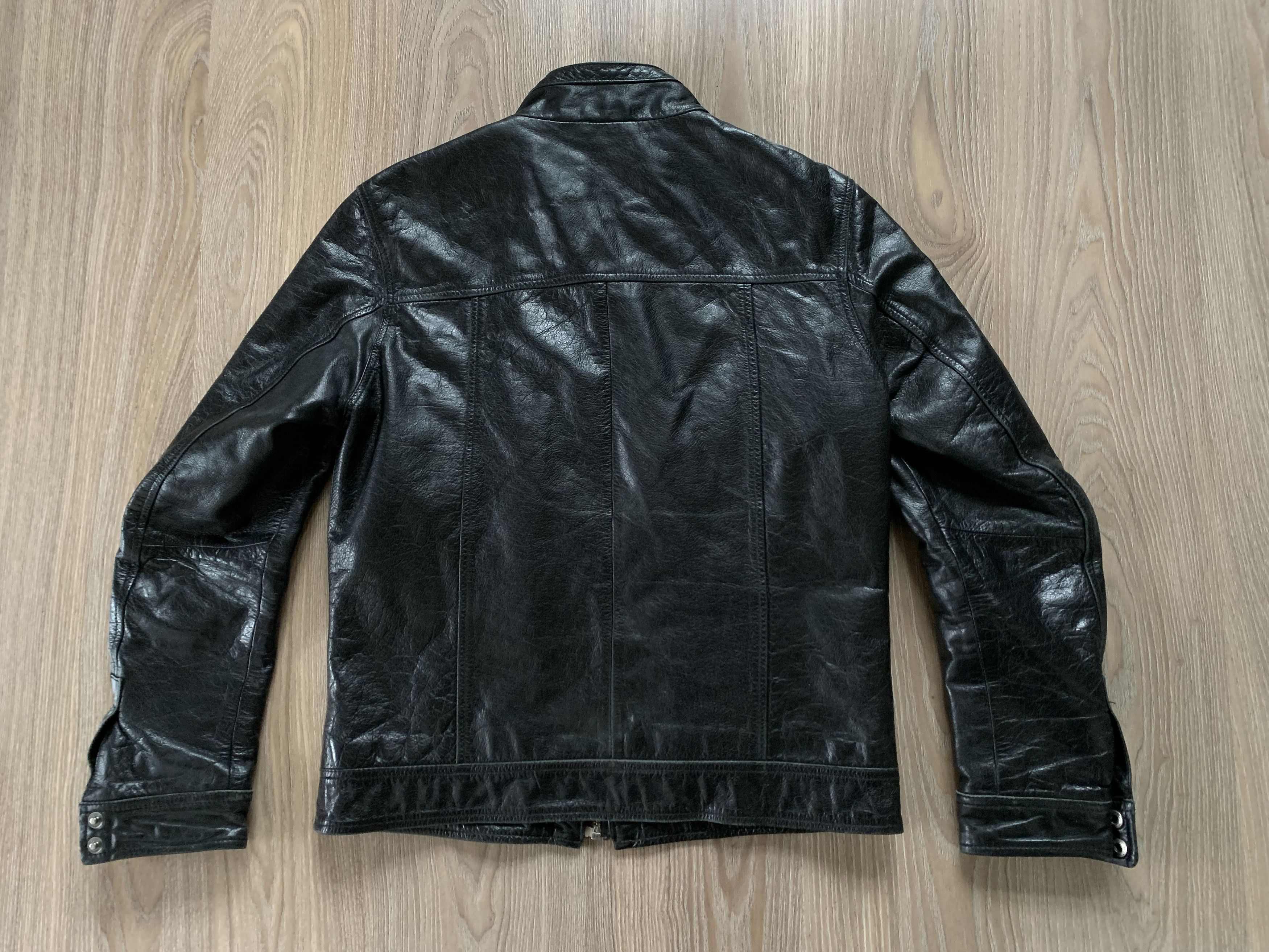 Other Jules Black Buffalos Skin Leather Multi Pocket Jacket Size US L / EU 52-54 / 3 - 3 Thumbnail