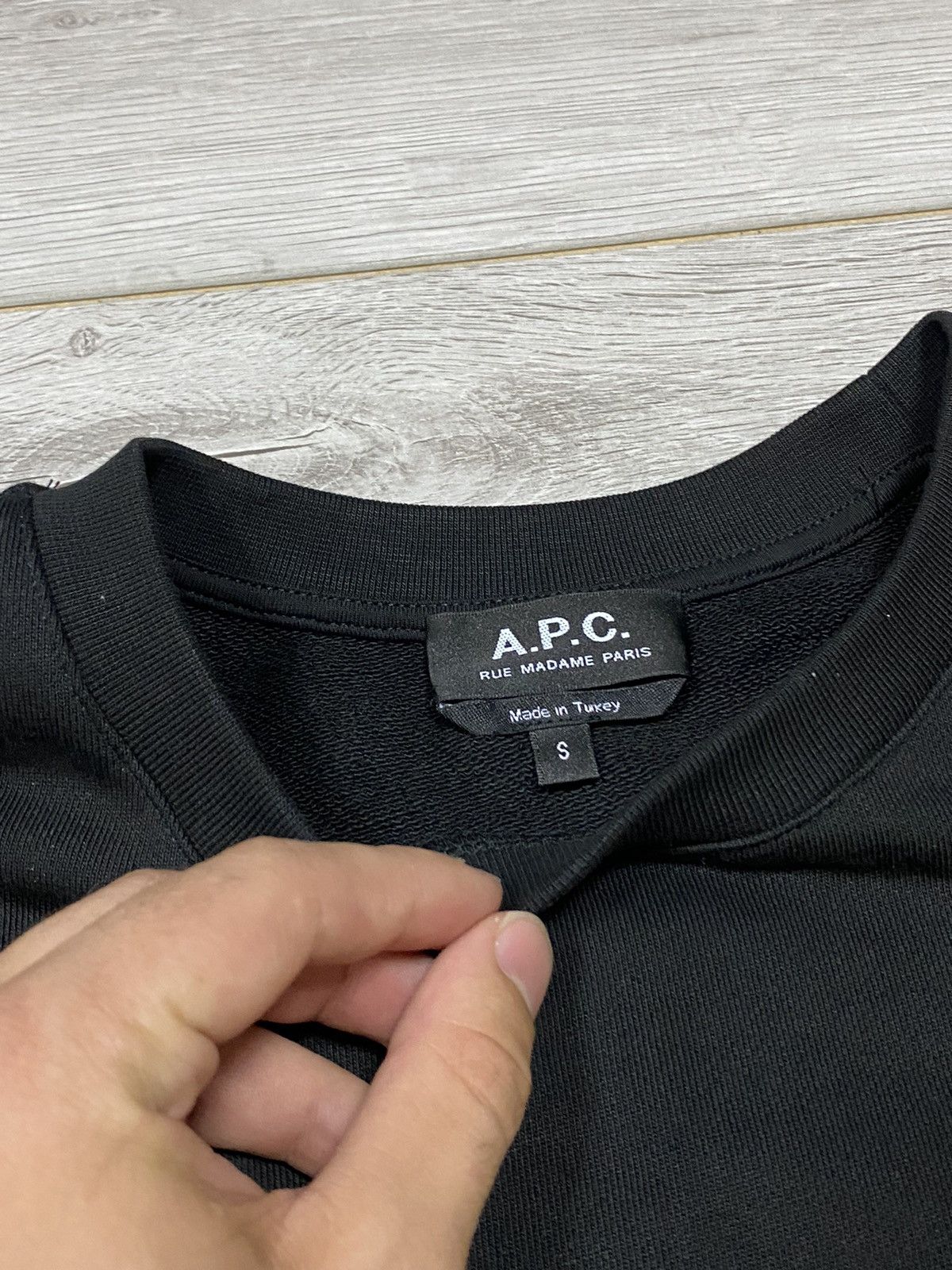 A.P.C. A.P.C. 1987 sweatshirt big logo Rue madame Paris Size US S / EU 44-46 / 1 - 4 Thumbnail