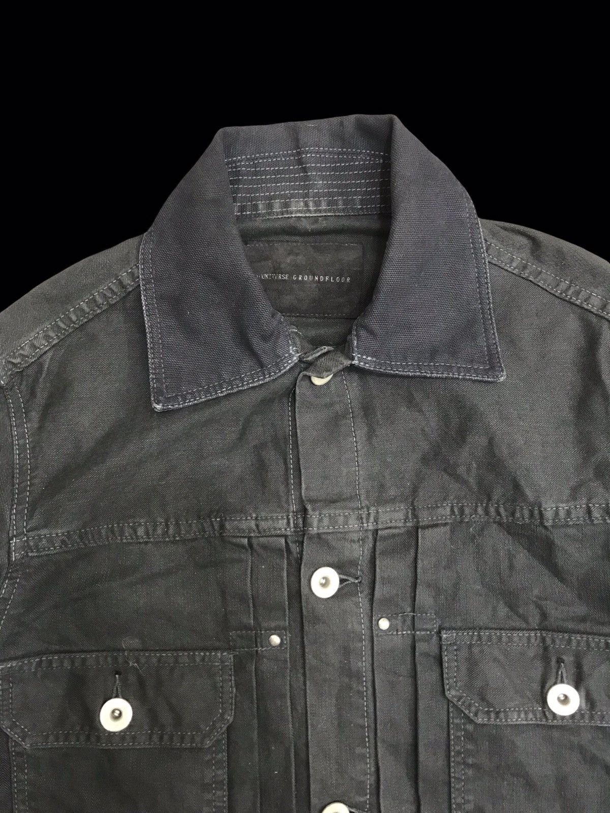 Japanese Brand 💥BIKER💥UNISEX NANO UNIVERSE JAPAN TRUCKER BIKER DENIM F220 Size US XS / EU 42 / 0 - 3 Thumbnail