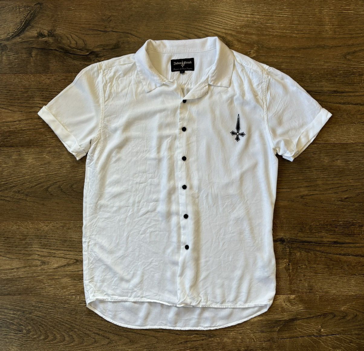 Vintage Judas Sinned short sleeve shirt Res Plain Resort Men's Size US L / EU 52-54 / 3 - 1 Thumbnail