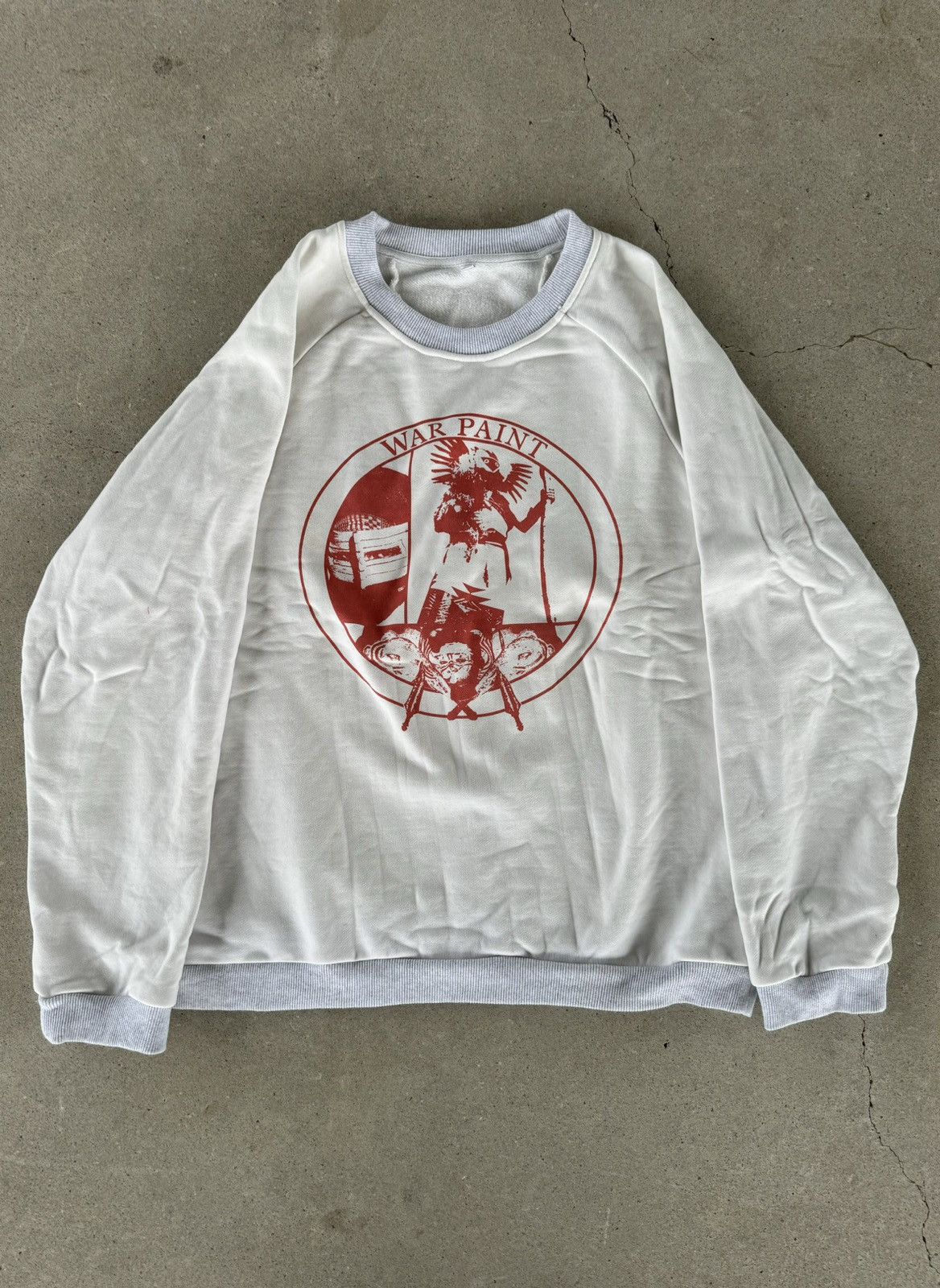 image of Warpaint OG First Release Crewneck in White, Men's (Size Medium)