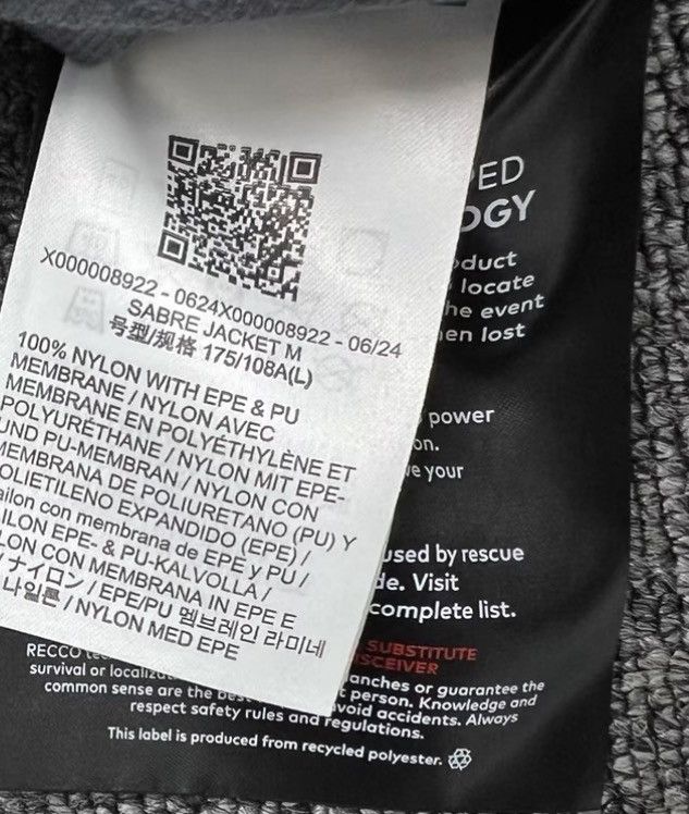 Arc'teryx Arcteryx Sabre Jacket Black Hard Shell K12 Size US L / EU 52-54 / 3 - 9 Thumbnail