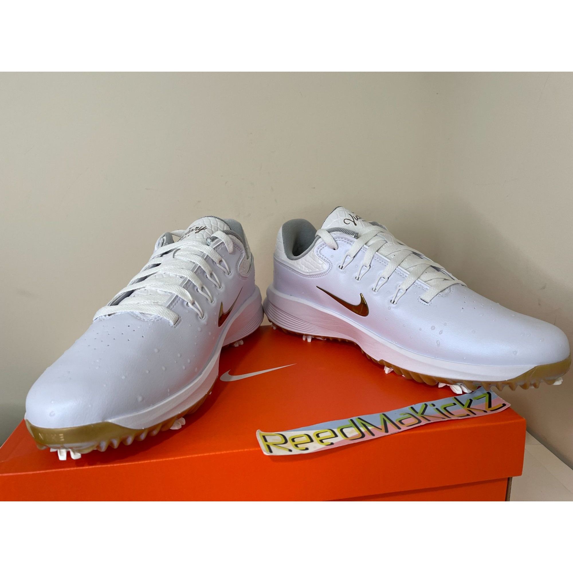 Nike Nike Victory Pro 4 NRG Golf The Players White Gold Mens 11.5 Size US 11.5 / EU 44-45 - 5 Thumbnail