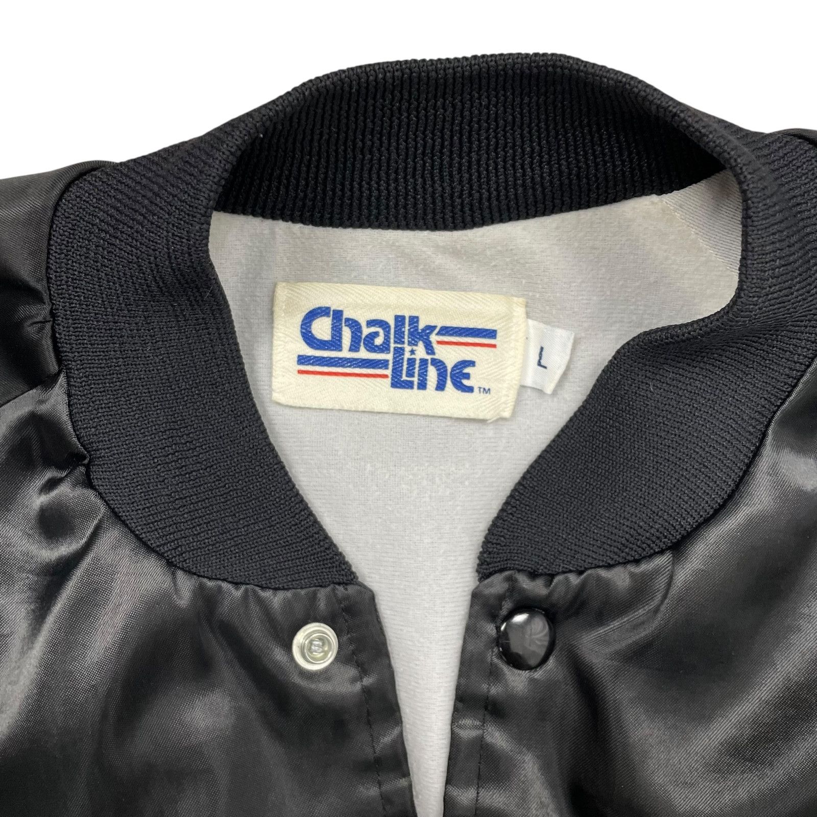 NFL VTG 90s NEW ORLEANS SAINTS CHALK LINE SATIN JACKET BLACK L Size US L / EU 52-54 / 3 - 4 Thumbnail