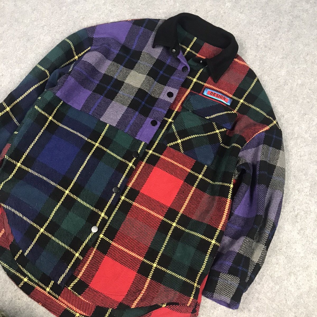 Designer × Flannel × Japanese Brand DESIGN FLANNEL SNAP BUTTON JACKET Size US M / EU 48-50 / 2 - 6 Thumbnail