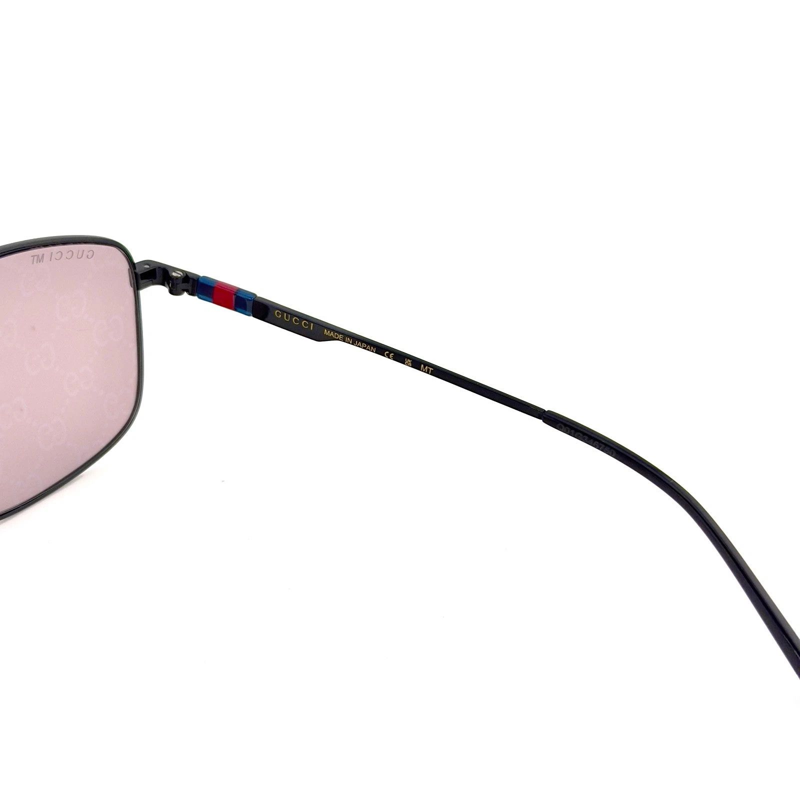 Gucci GUCCI 1676 Gg1676S Black Violet GG Logo Print Mirror 005 Size ONE SIZE - 7 Thumbnail