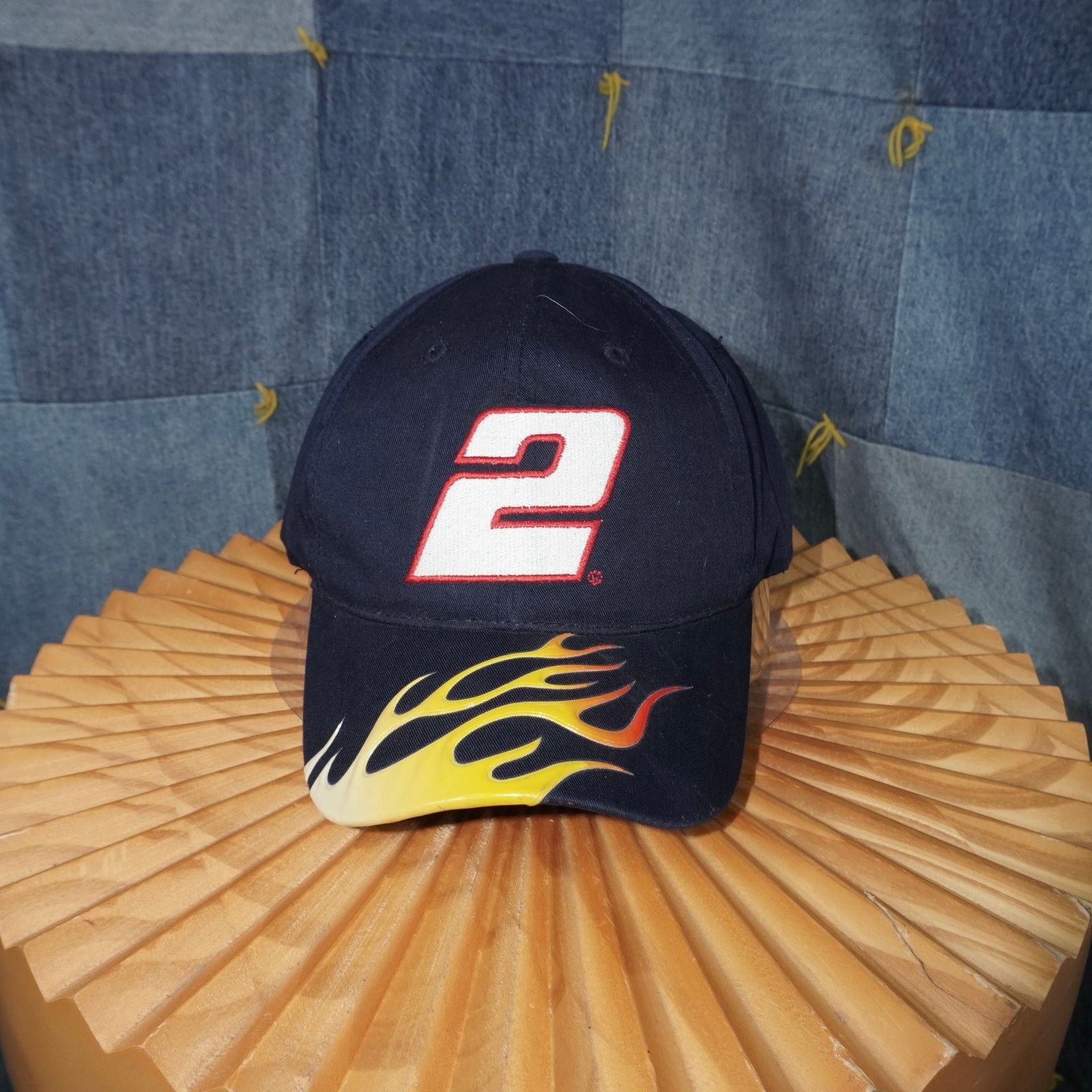 Chase Authentics OSFA - Vintage Y2K NASCAR racing embroidered 2000s flame hat Size ONE SIZE - 1 Thumbnail