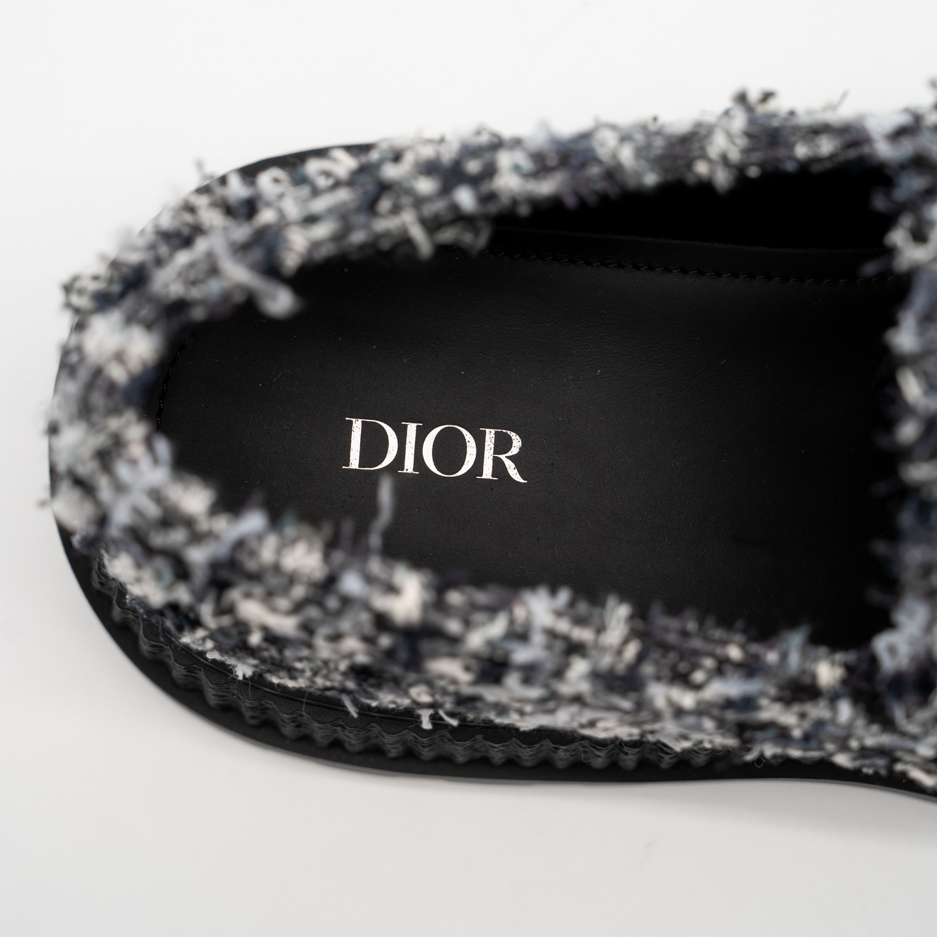 Dior 44eu 11 US Dior Buffalo Loafer Cannage Tweed Navy Blue Size US 11 / EU 44 - 11 Thumbnail