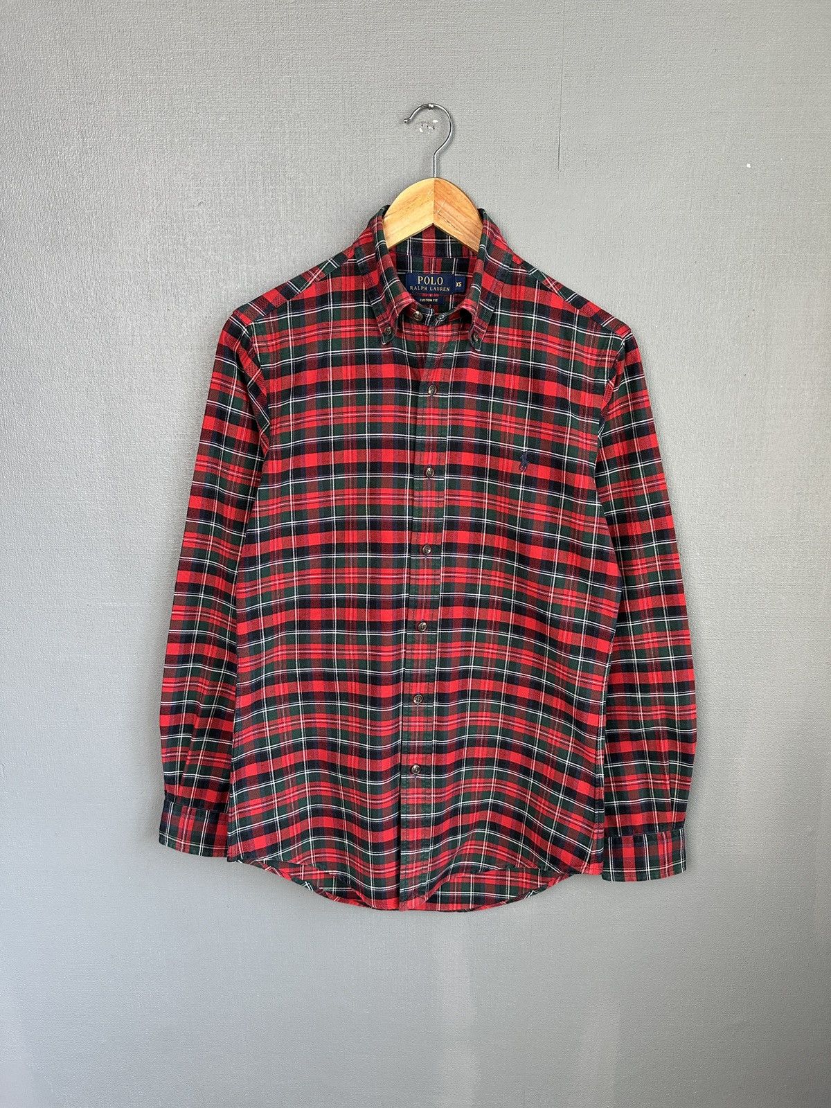 Polo Ralph Lauren POLO RALPH LAUREN Red Green Check Button Up Shirt Size US XS / EU 42 / 0 - 1 Thumbnail