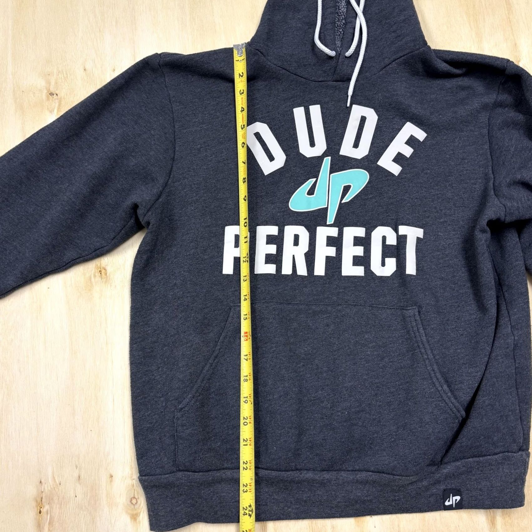 Vintage Dude Perfect Hoodie Mens Large Gray Fleece Lined Pullover Graphic Sweatshirt Size US L / EU 52-54 / 3 - 4 Thumbnail