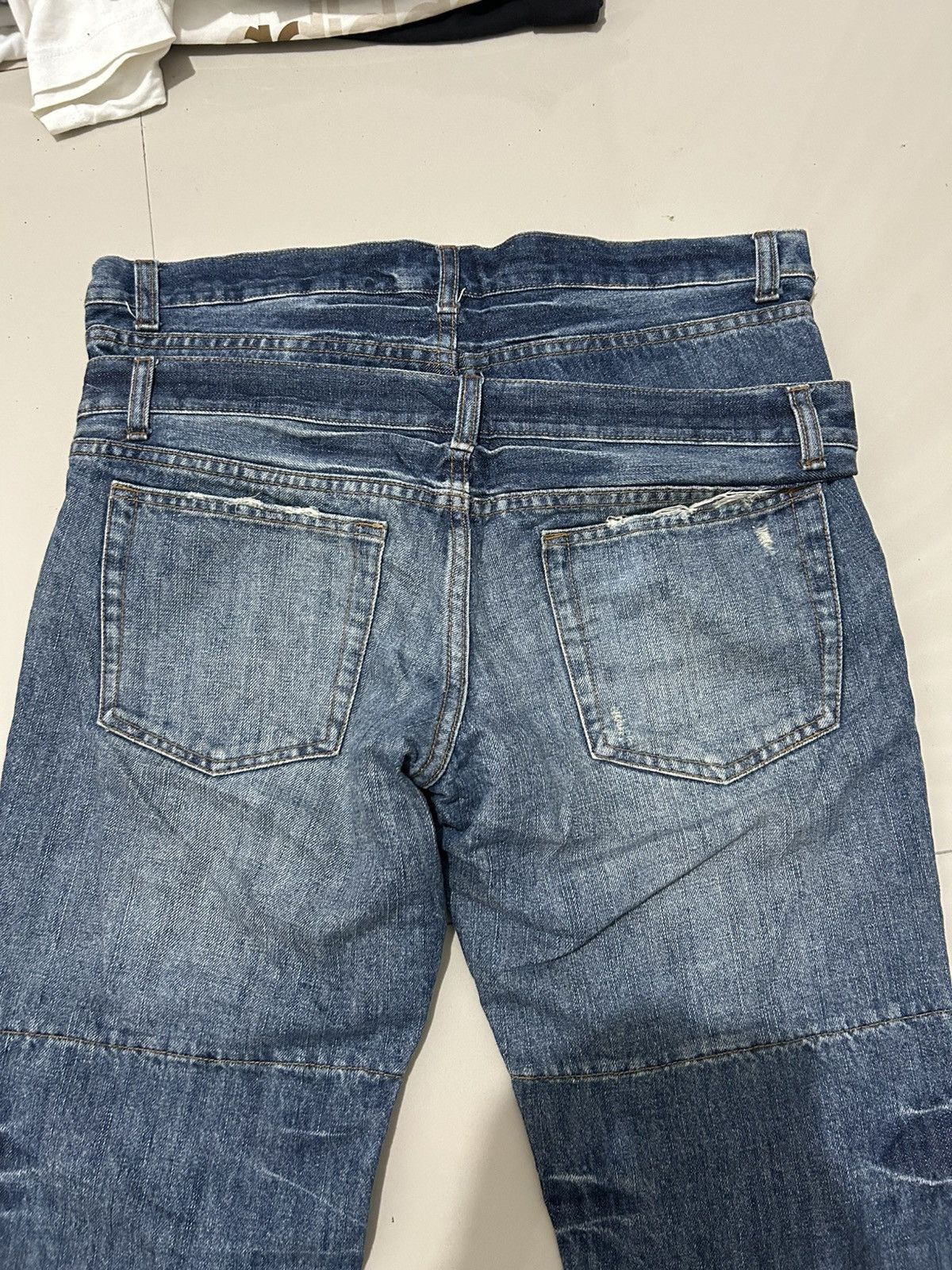 Japanese Brand × Jungles × Vintage Vintage Jungle Storm Double Waist Denim Jeans Size US 34 / EU 50 - 4 Thumbnail