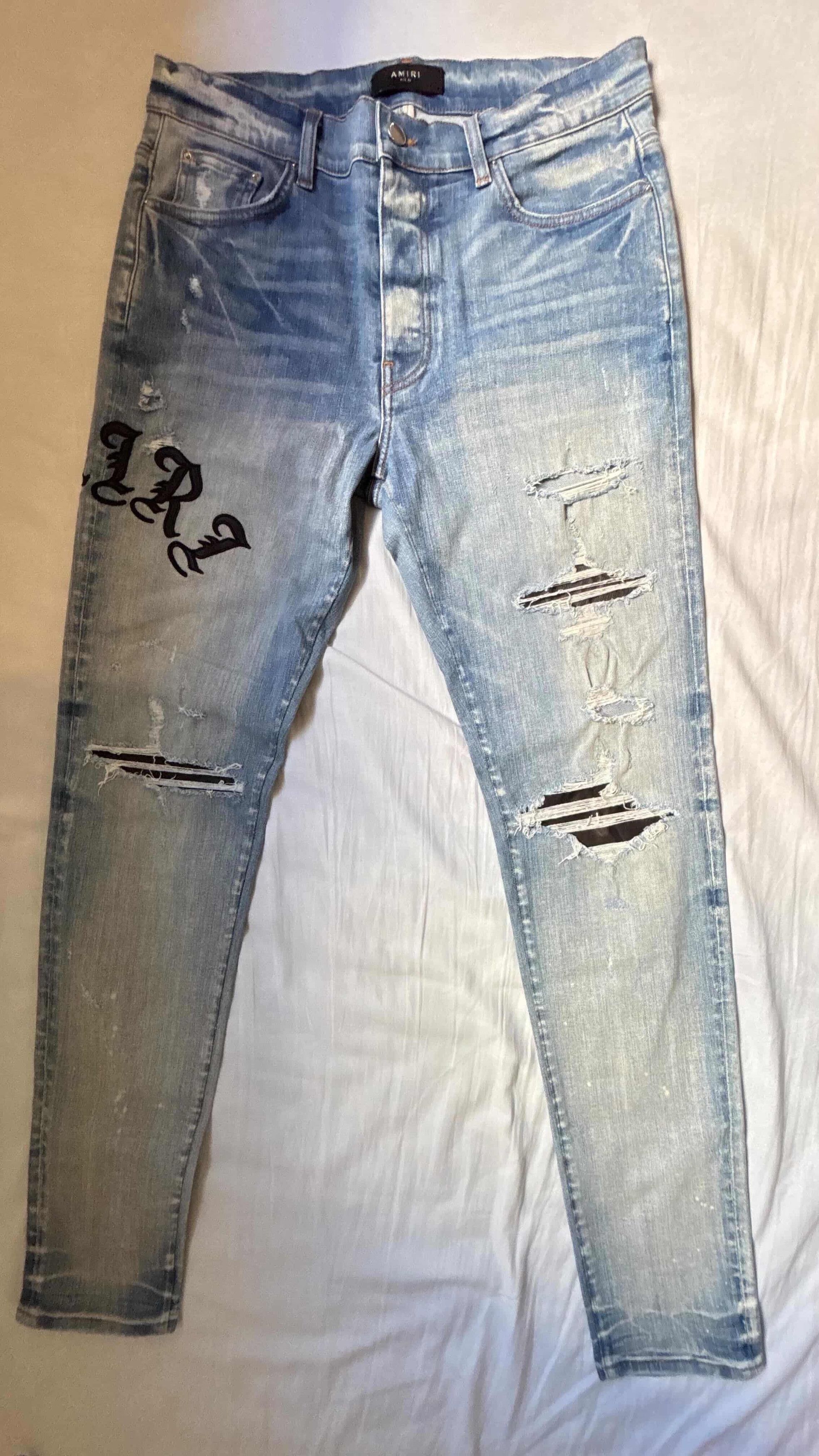 Amiri Amiri MX1 Jeans Leather Patch - dmc99 Size US 34 / EU 50 - 1 Thumbnail